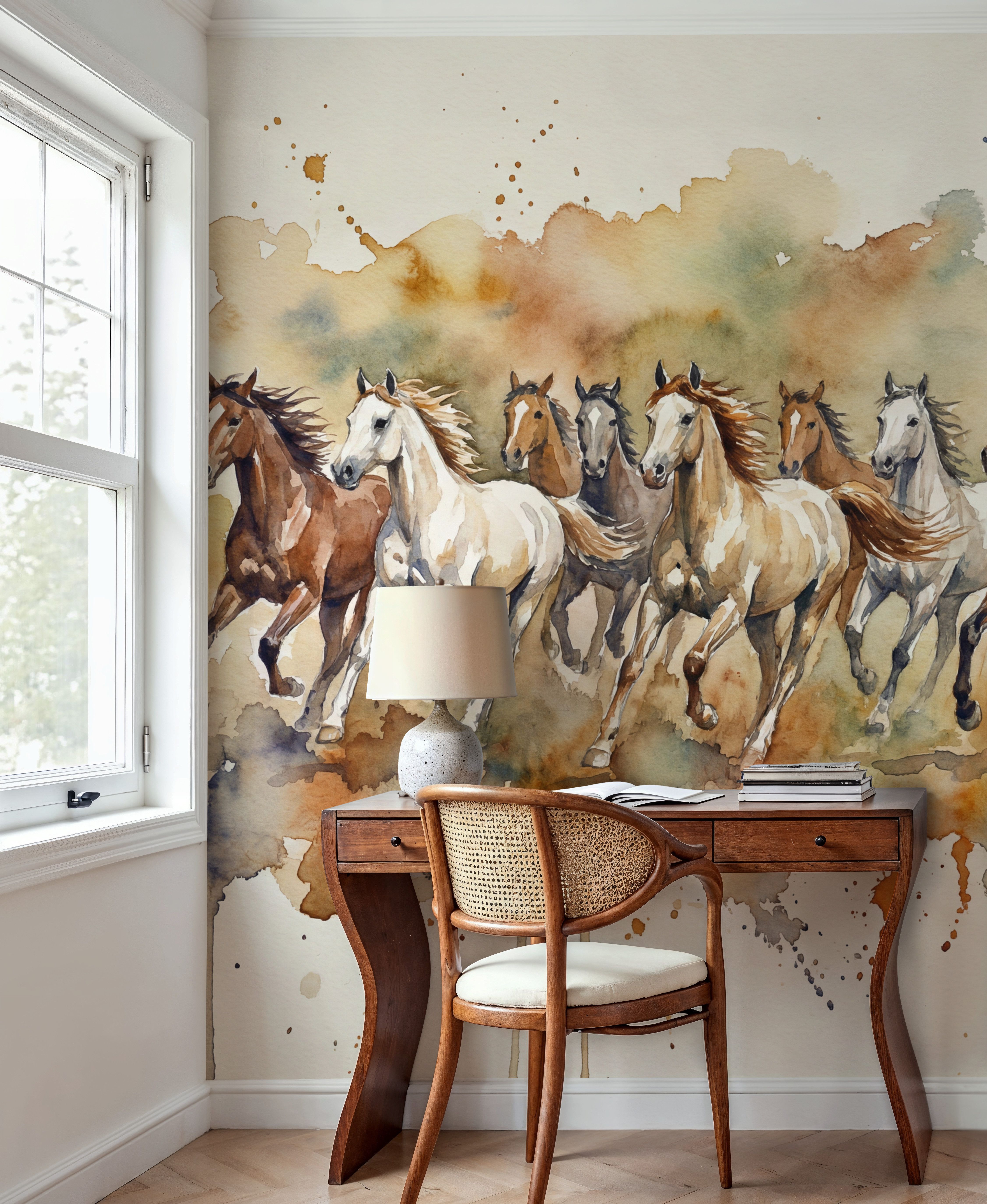 Wild Horses II - Watercolor Spirit Animals Series