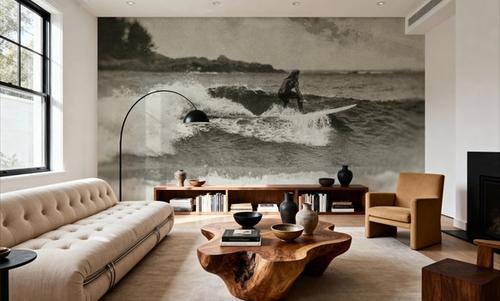 Pacific Surf III Sepia