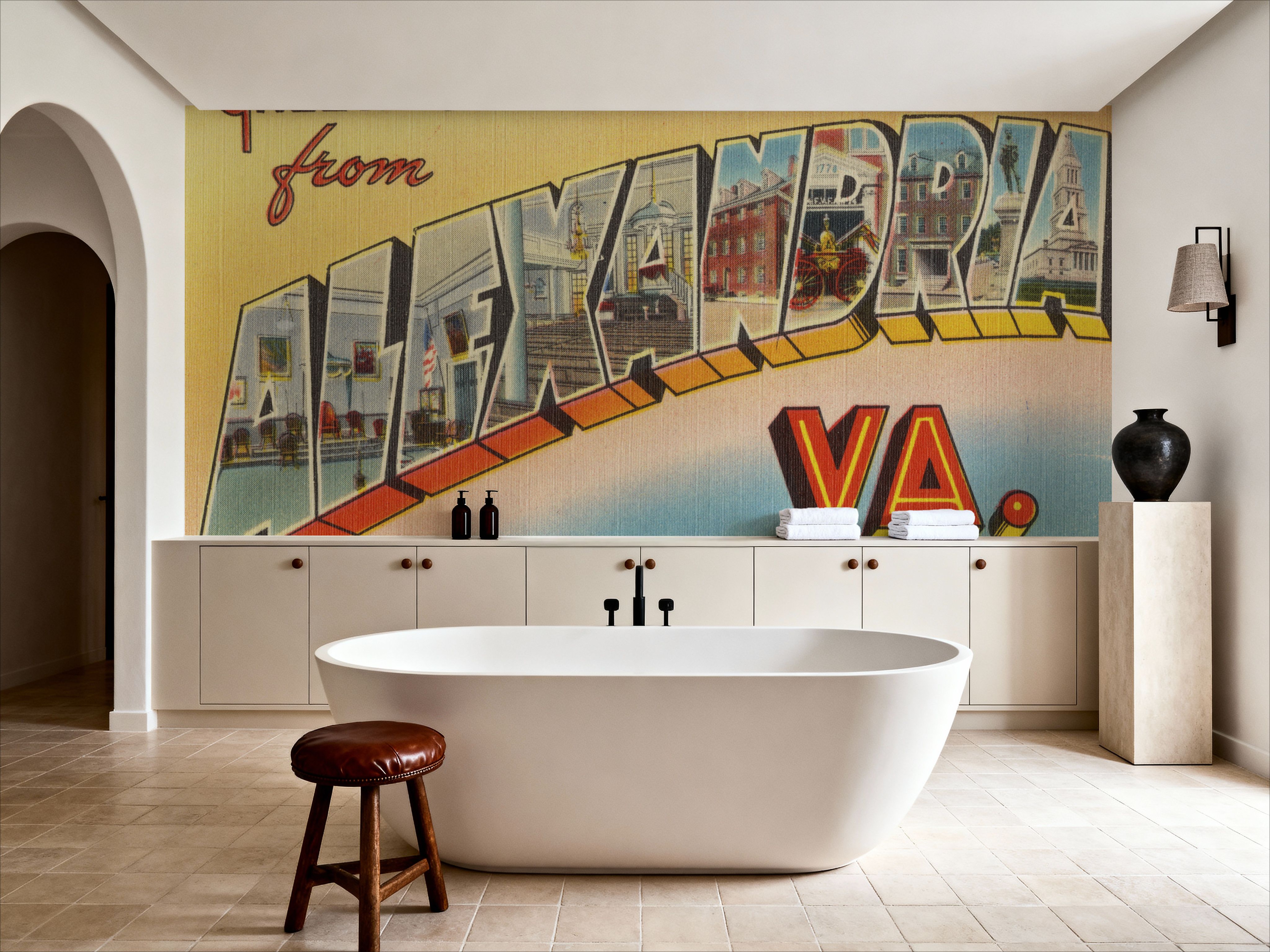 Greetings from Alexandria - Screenprint Postcard