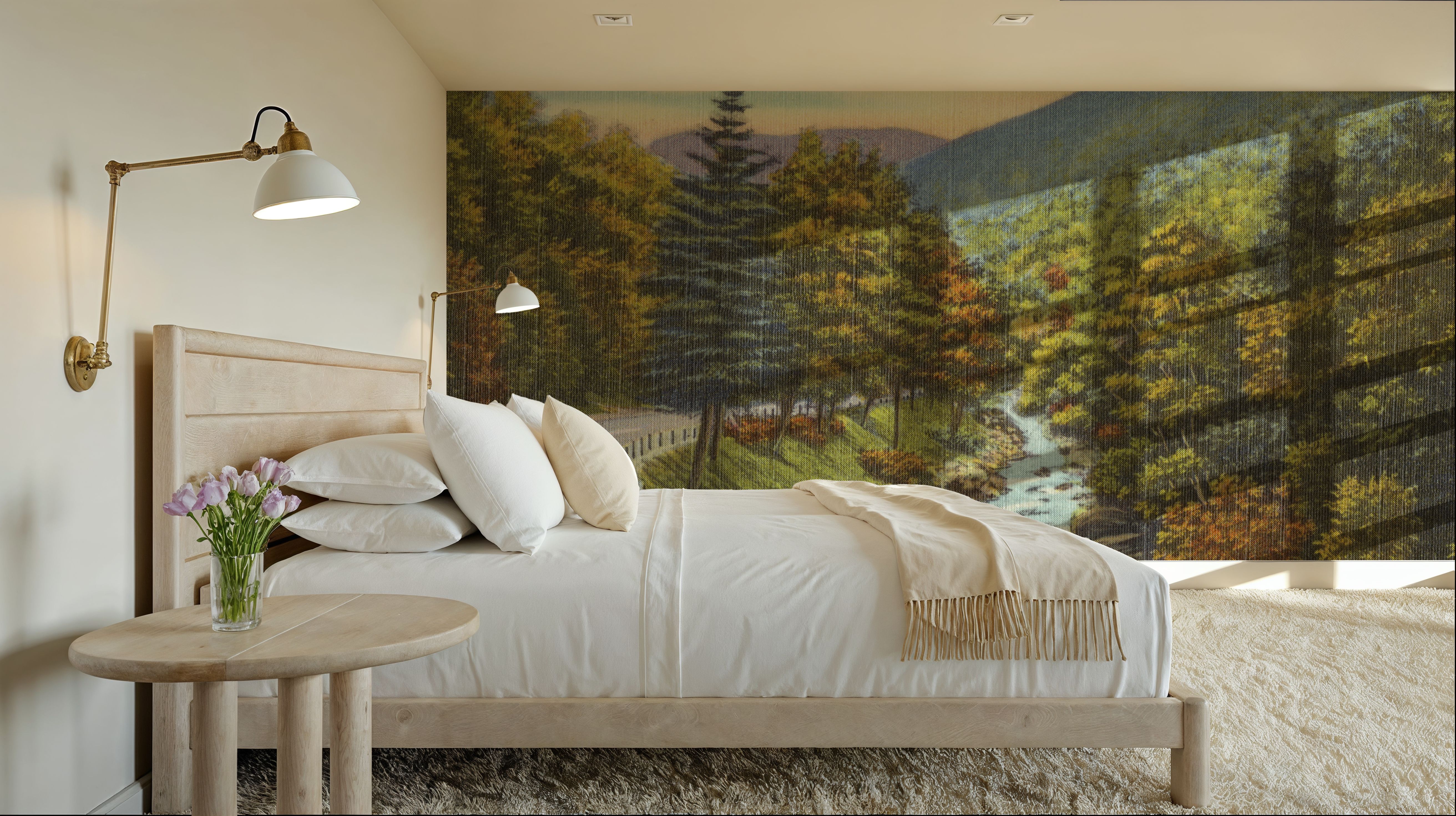 Along the Cold River - Screenprint Postcard