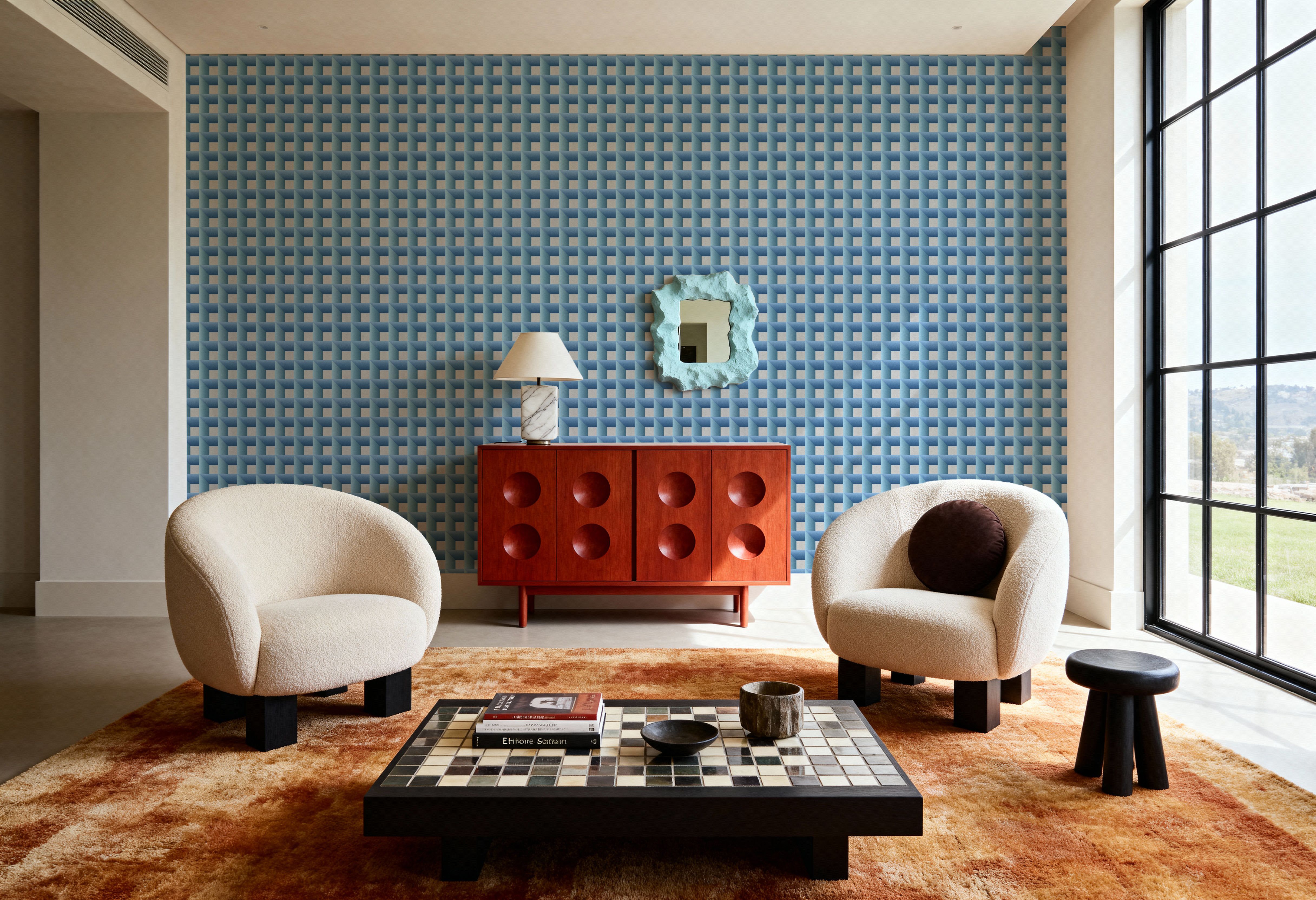 Decorative Cubes, Aqua