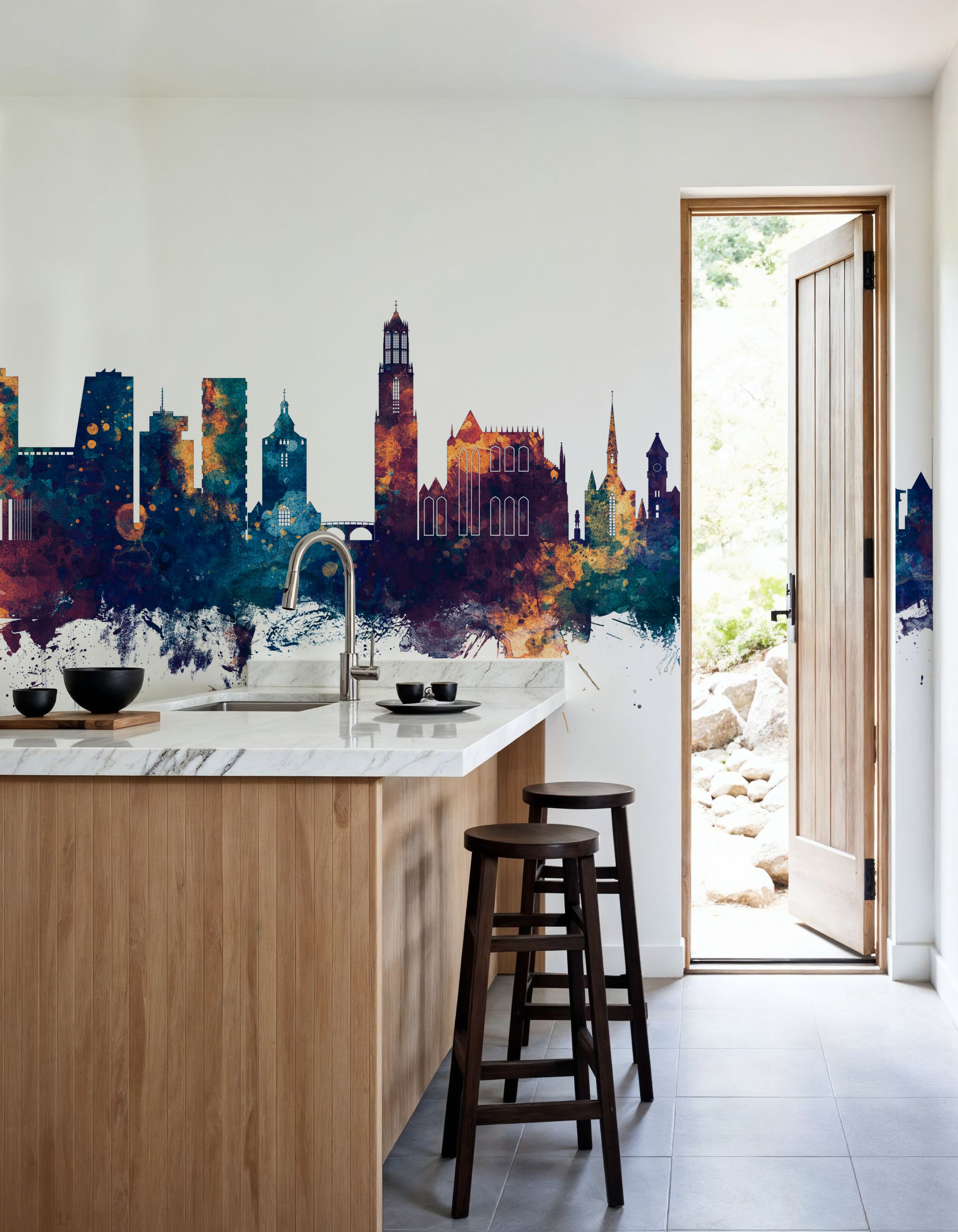 Utrecht The Netherlands Skyline Blue & Bronze