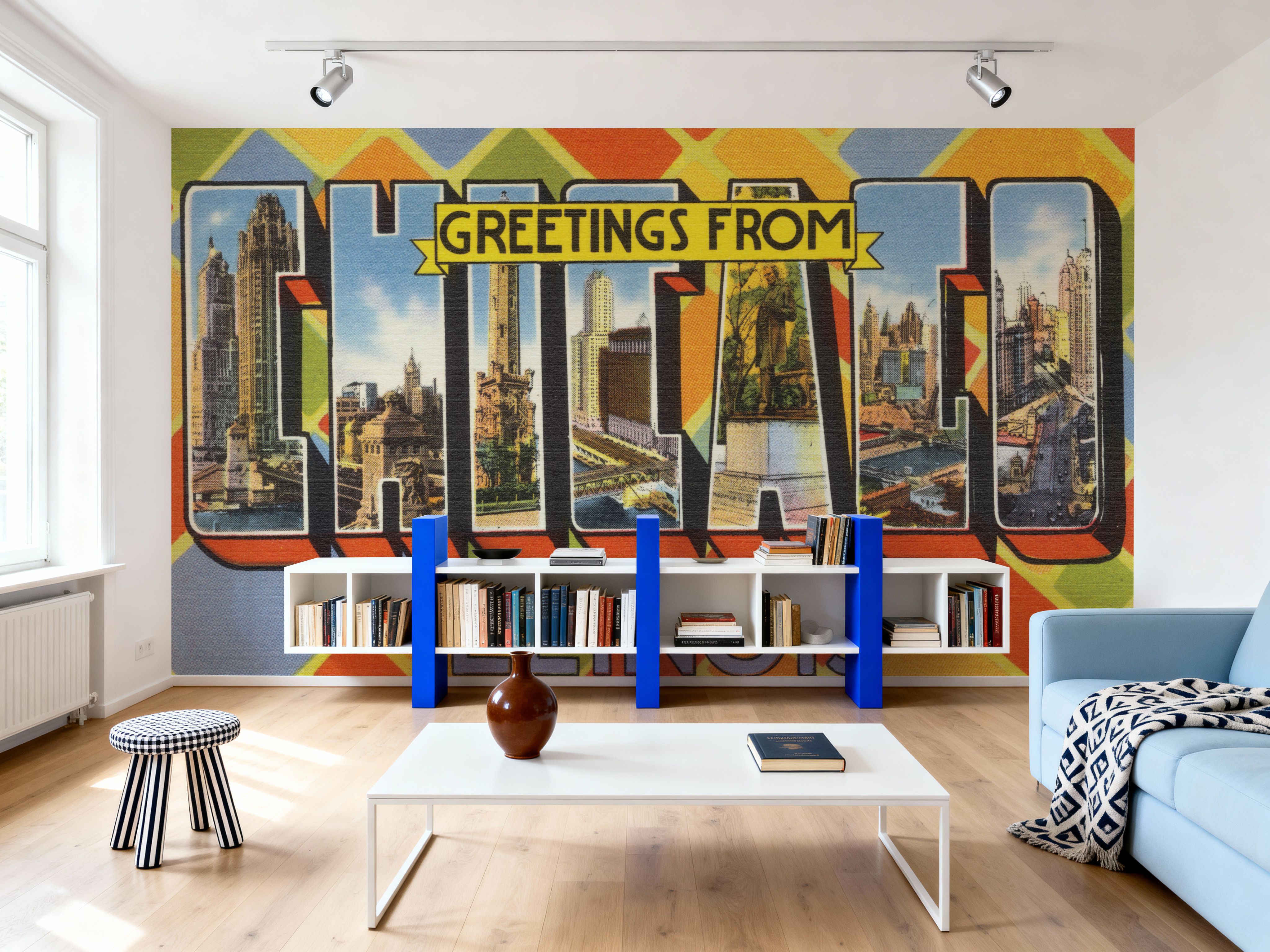 Greetings from Chicago - Screenprint Postcard