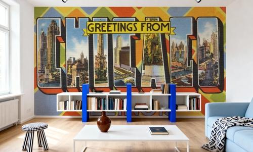 Greetings from Chicago - Screenprint Postcard