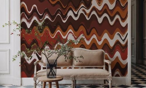 Earthy Color Zig Zag Pattern