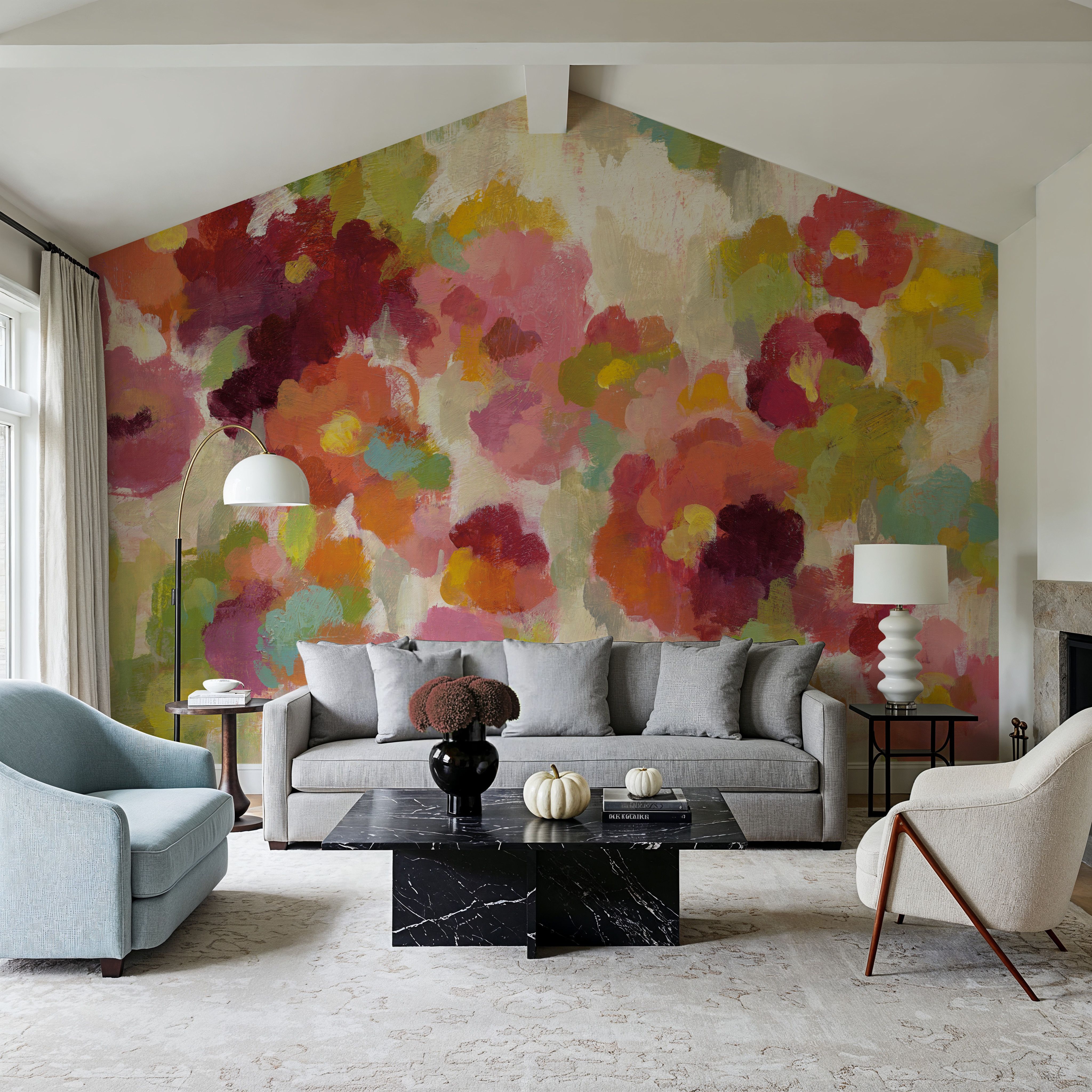 Coral and Emerald Garden I