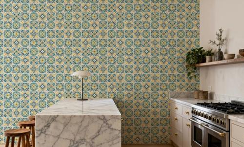 Maritime Tiles Yellow and Blue