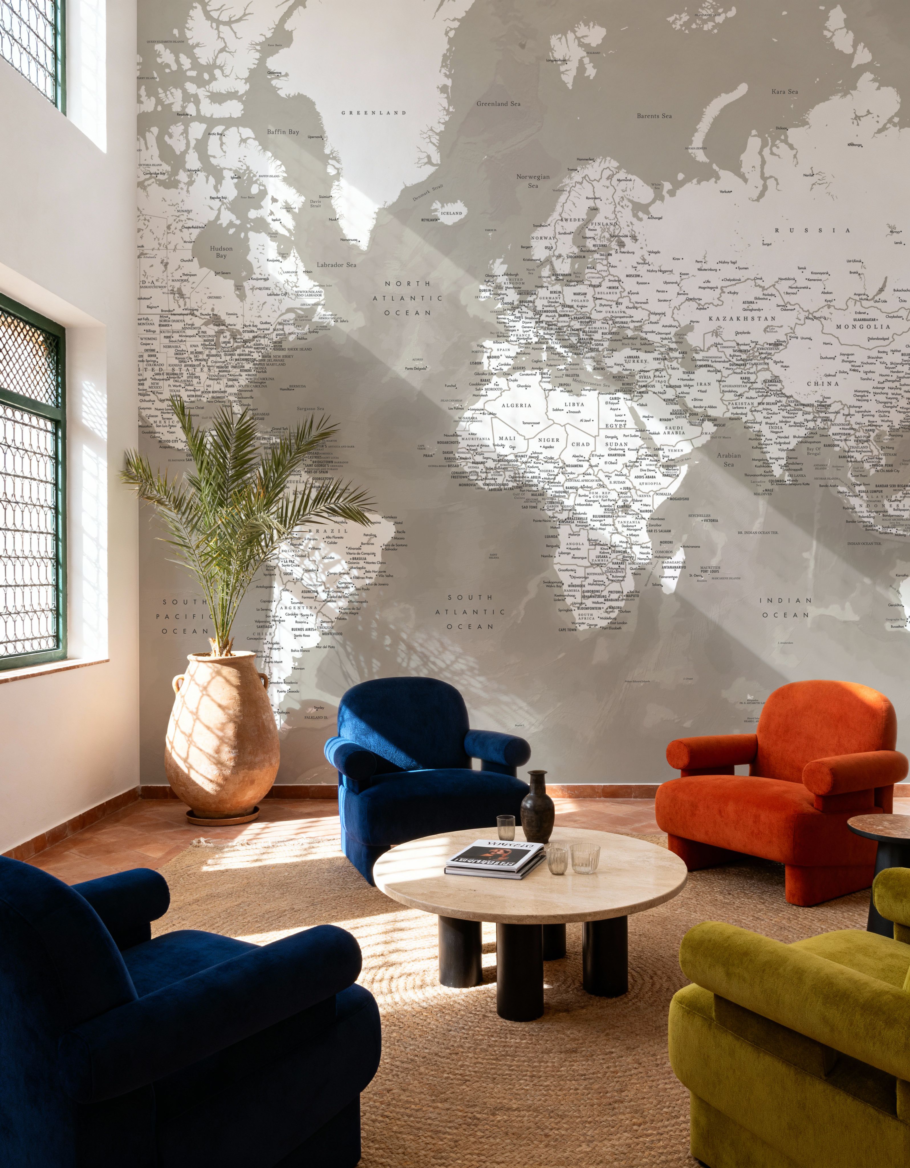 World Map Cities - Orien