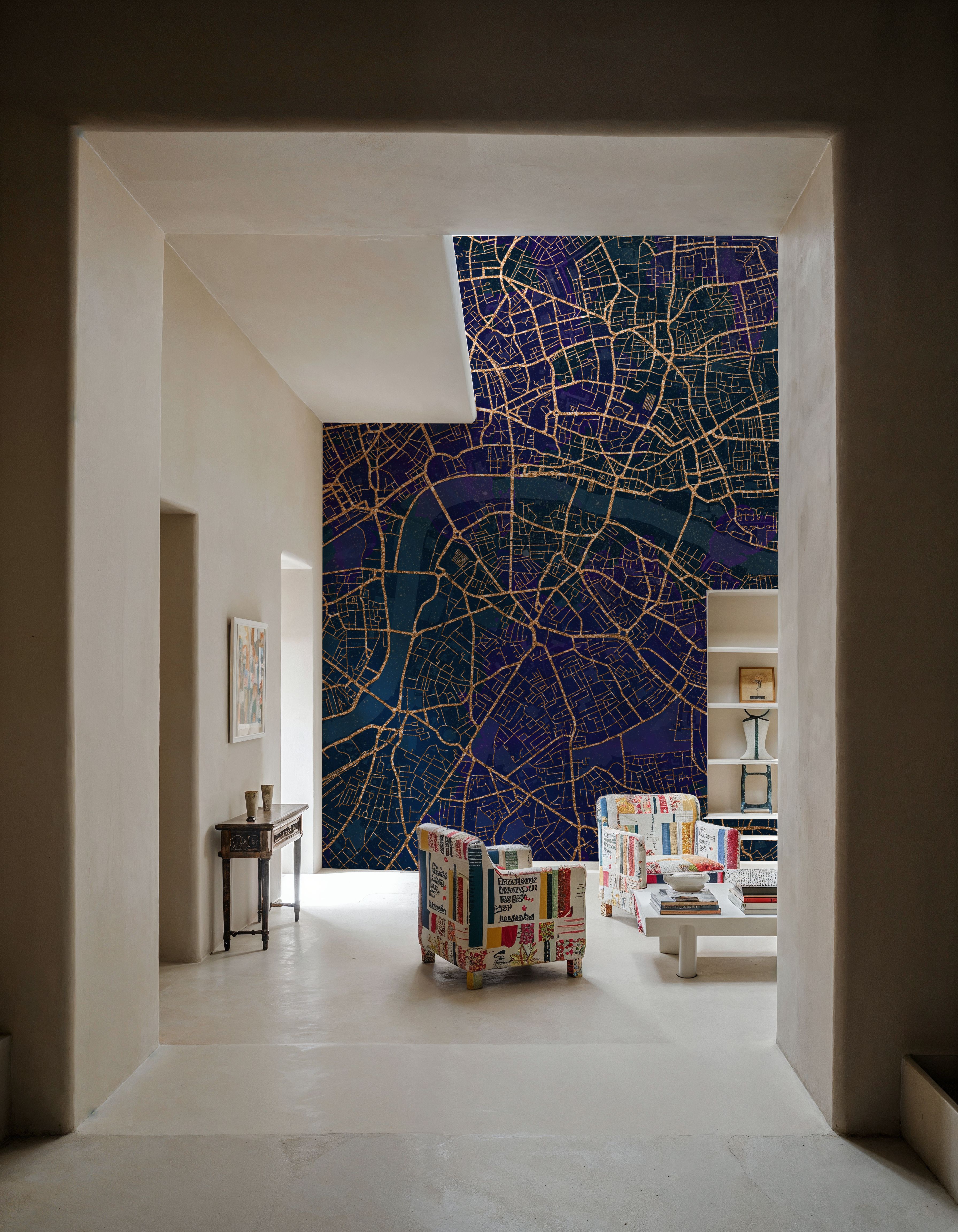 Central London Blue & Gold