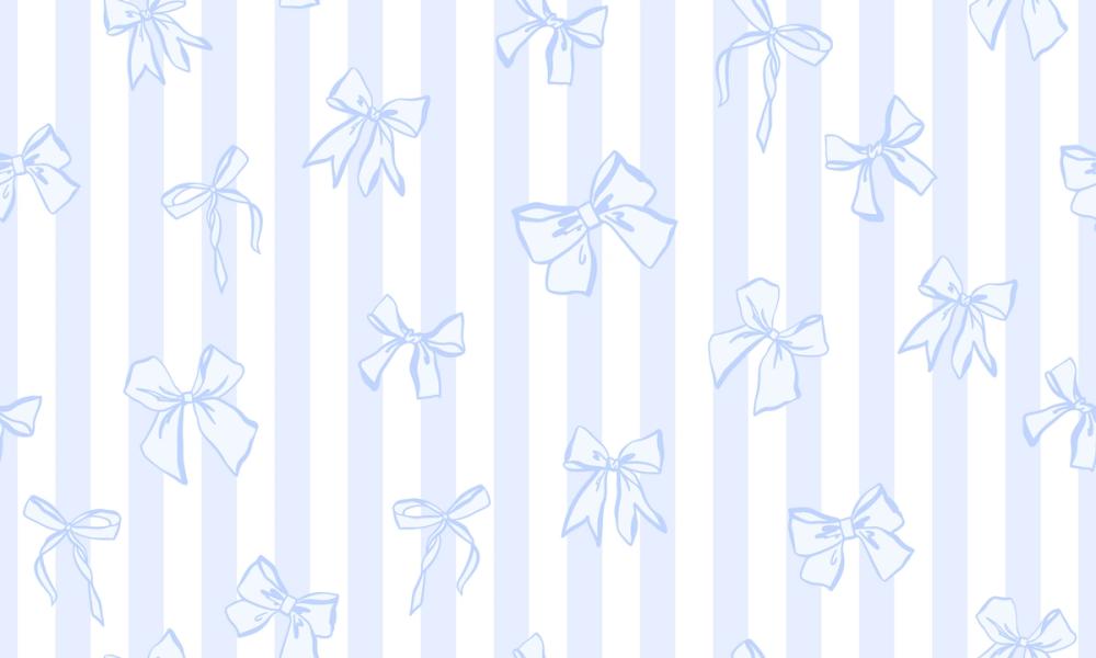 Coquette Stripes Baby Blue