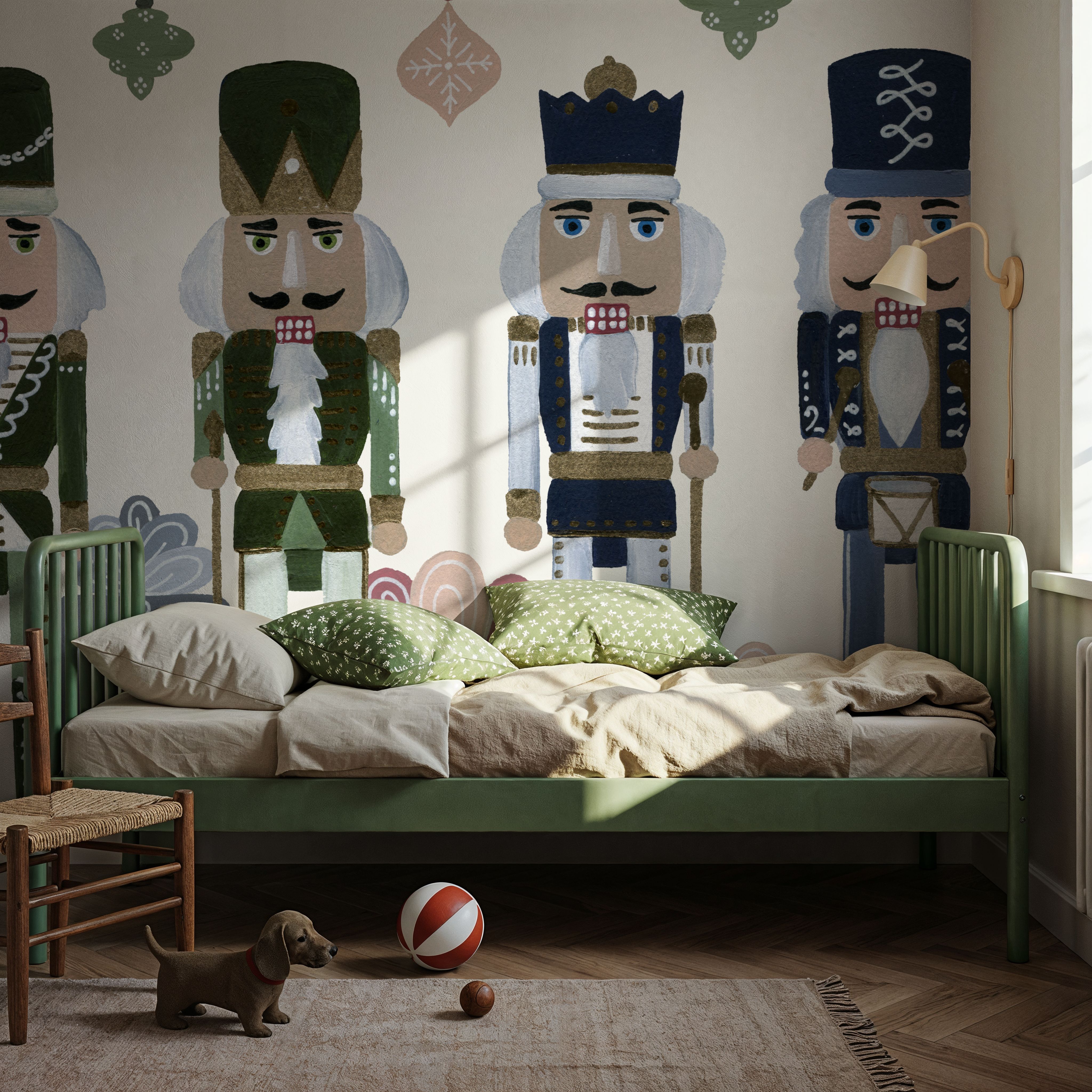 Wall Mural - Vintage Nutcrackers I - Kids' Room - Wallism US - Premium, Textured or Peel & Stick