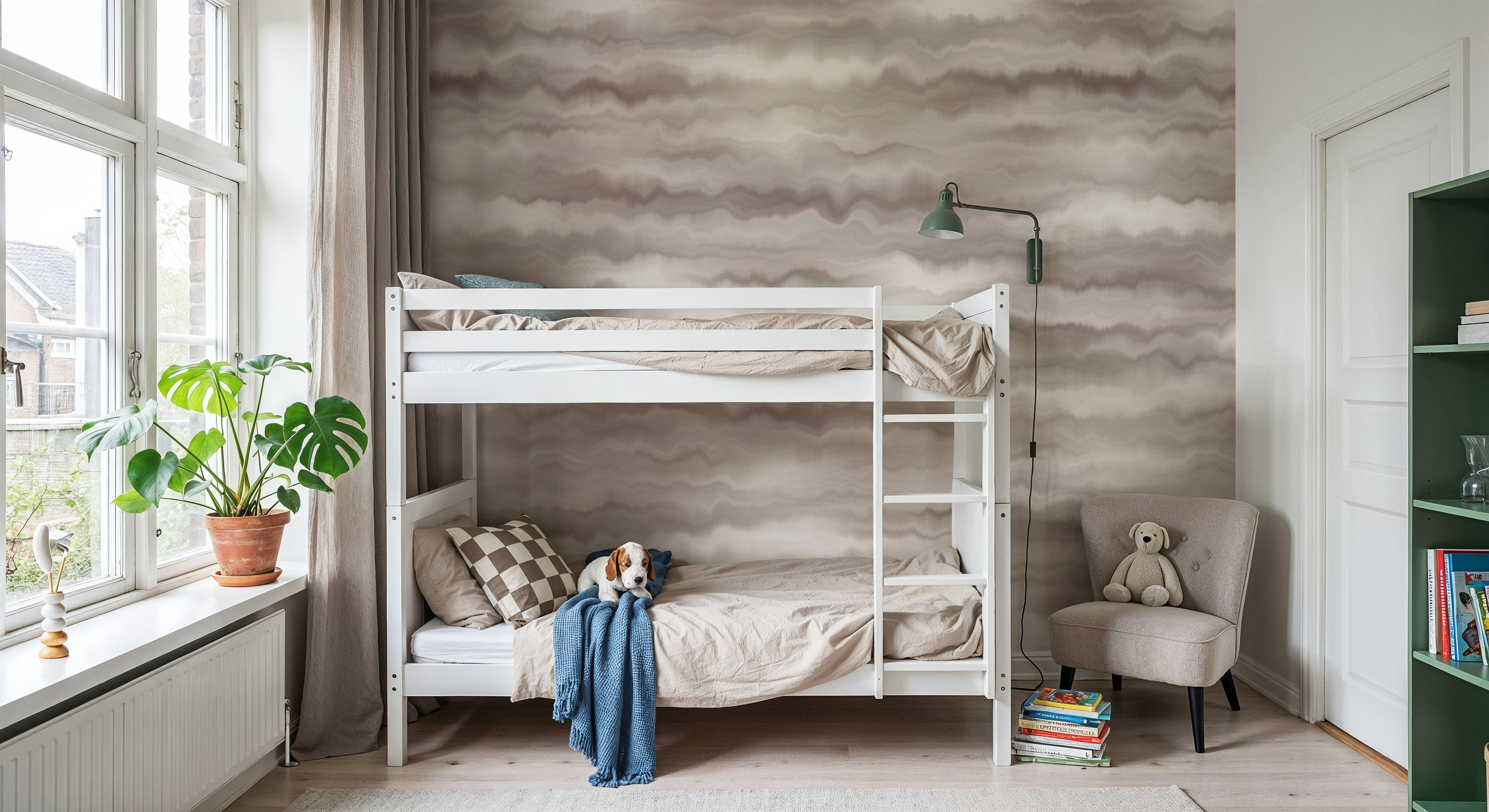 Moire Fumé, Mineral, Wallpaper