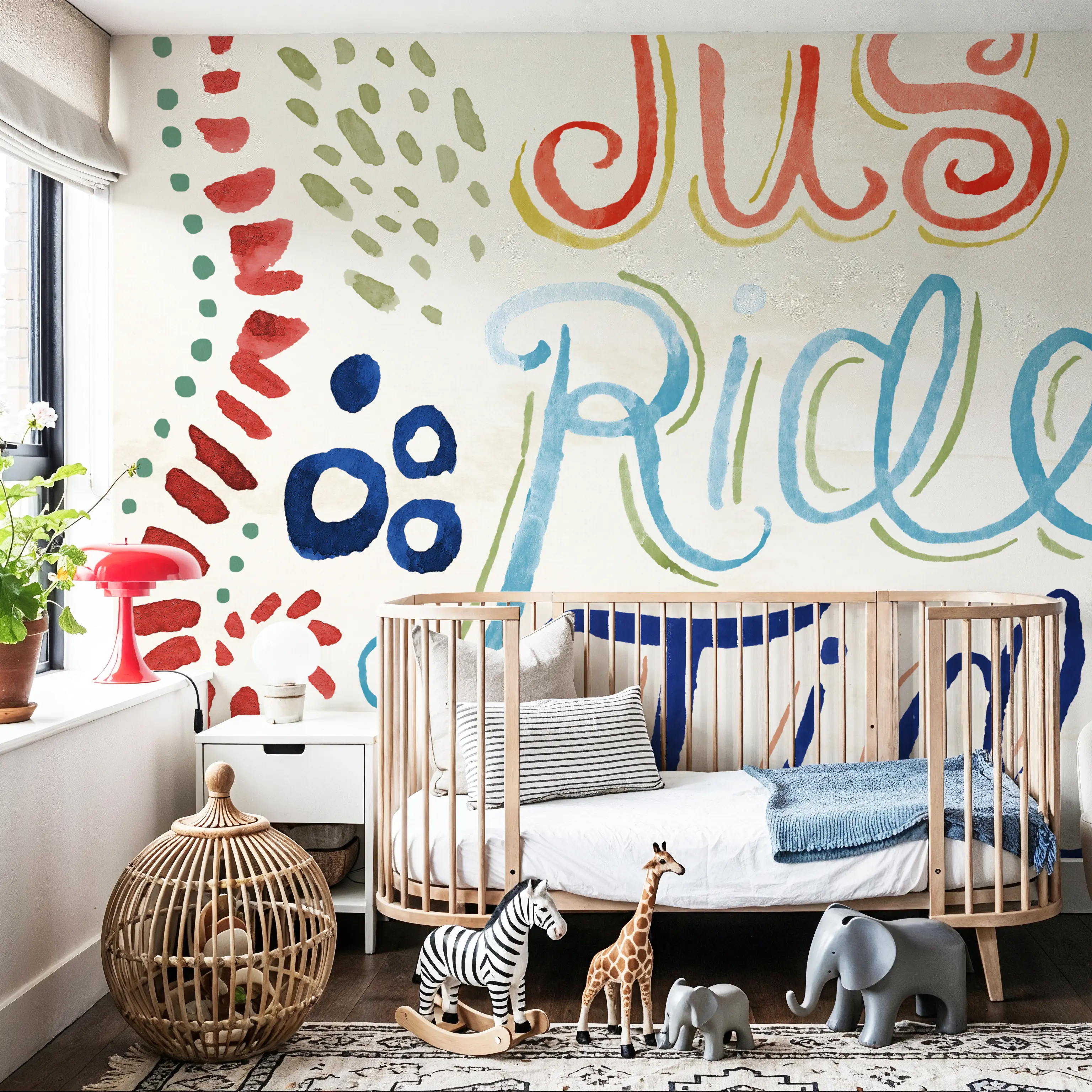 Fotobehang - Nautical Vibes VI - Hedendaagse Kunst Grafische Kunst Mural - Roze - Slaapkamers - Wallism België - Zelfklevend of Vliesbehang