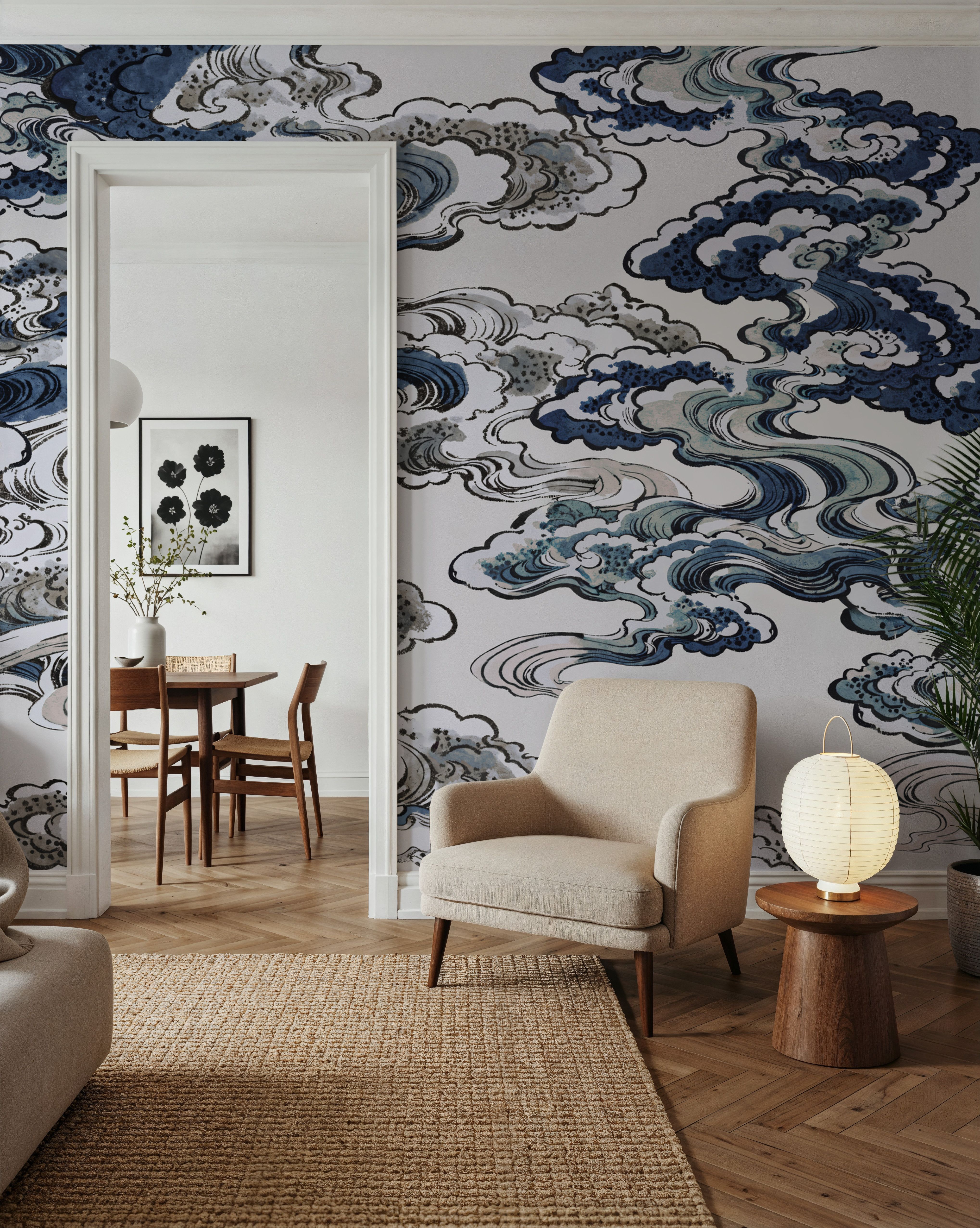 Ukiyo-e Clouds, Blues