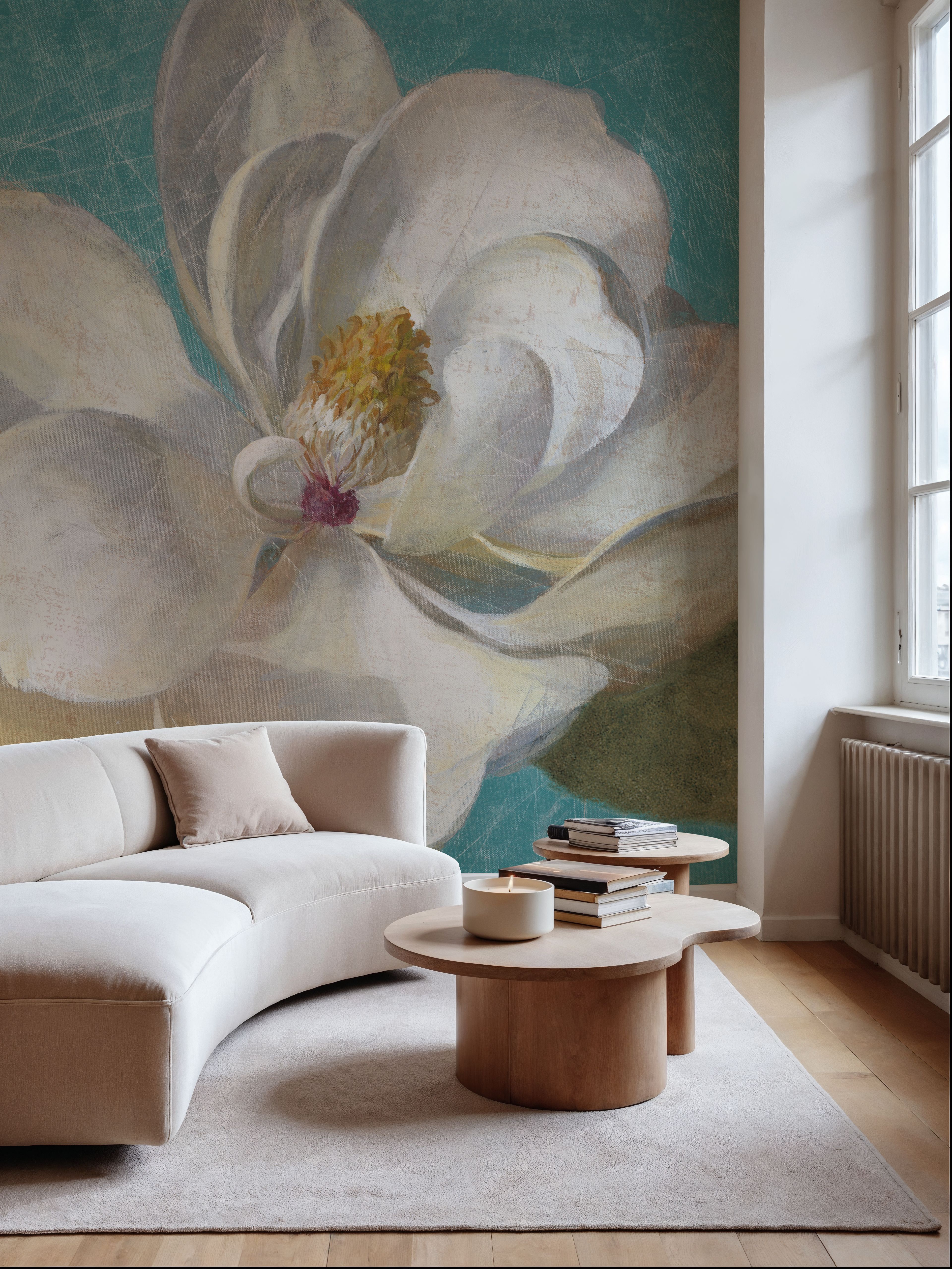 Turquoise Bloom I