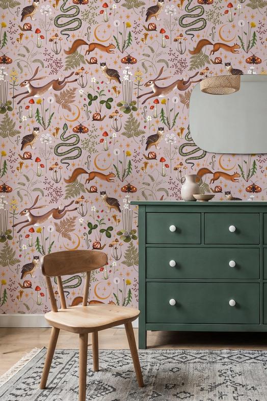 Fantasy Forest - Dusty Pink