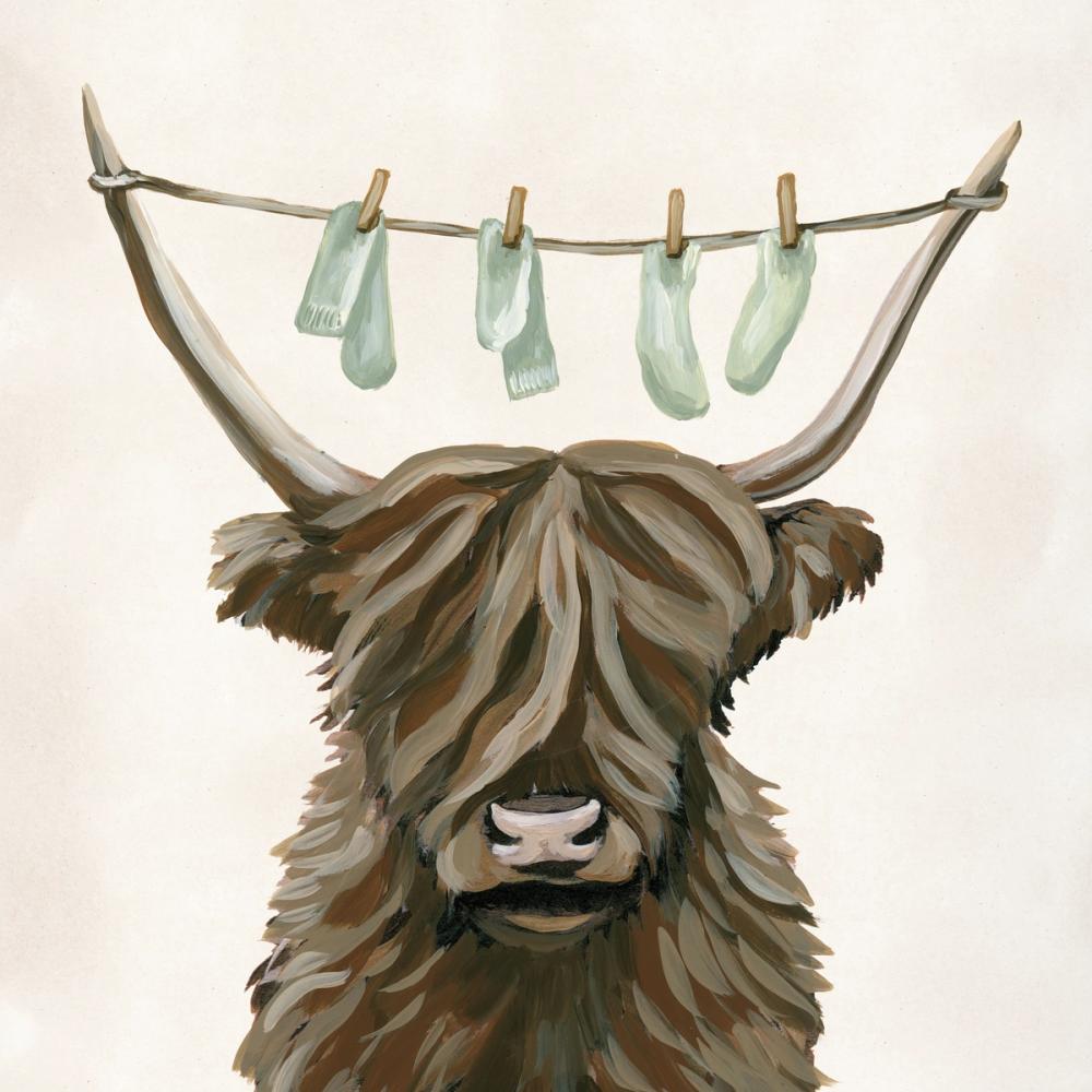 Highland Cow Clothesline