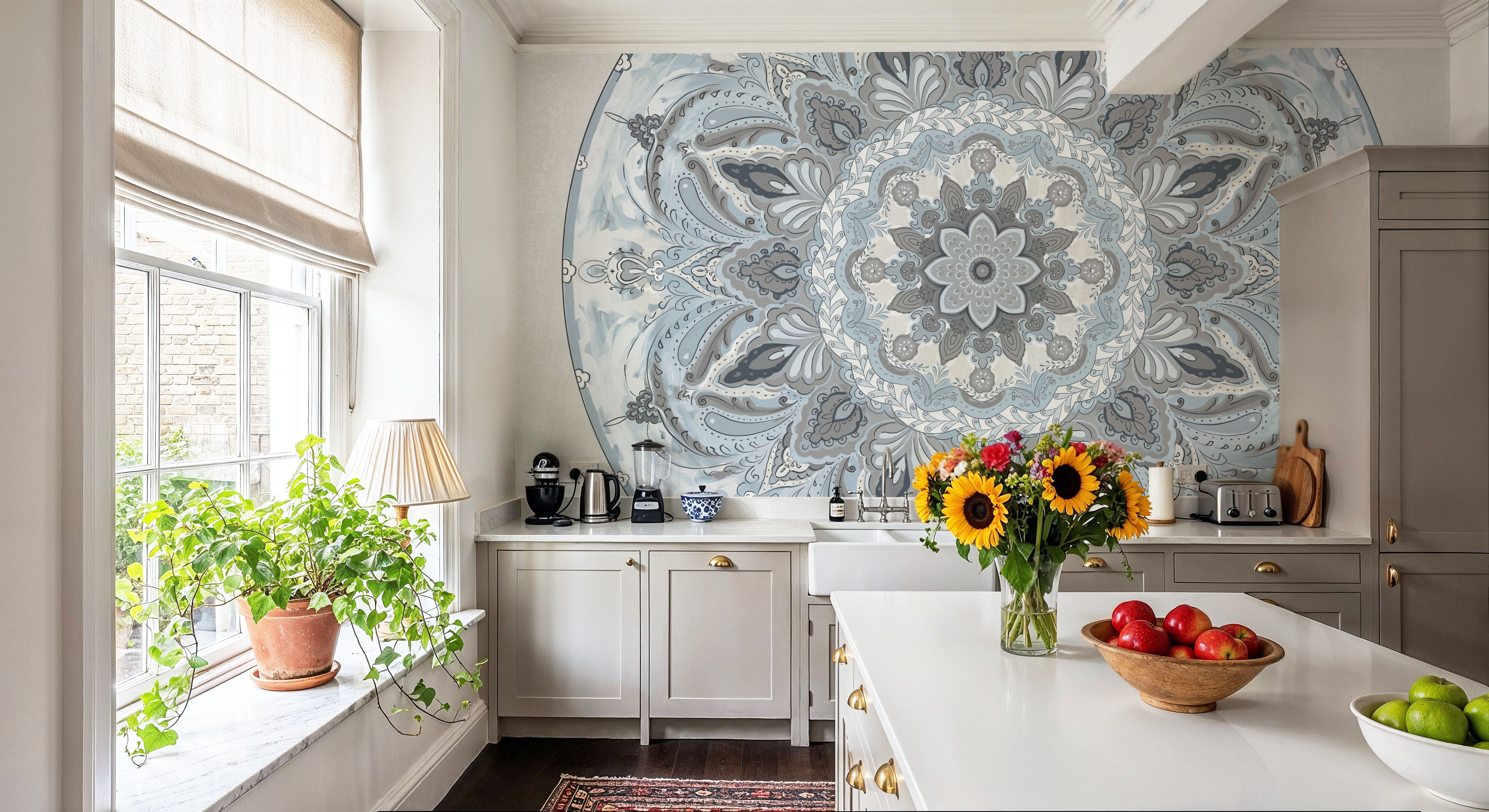 Goa Mandala I Dusty Blue