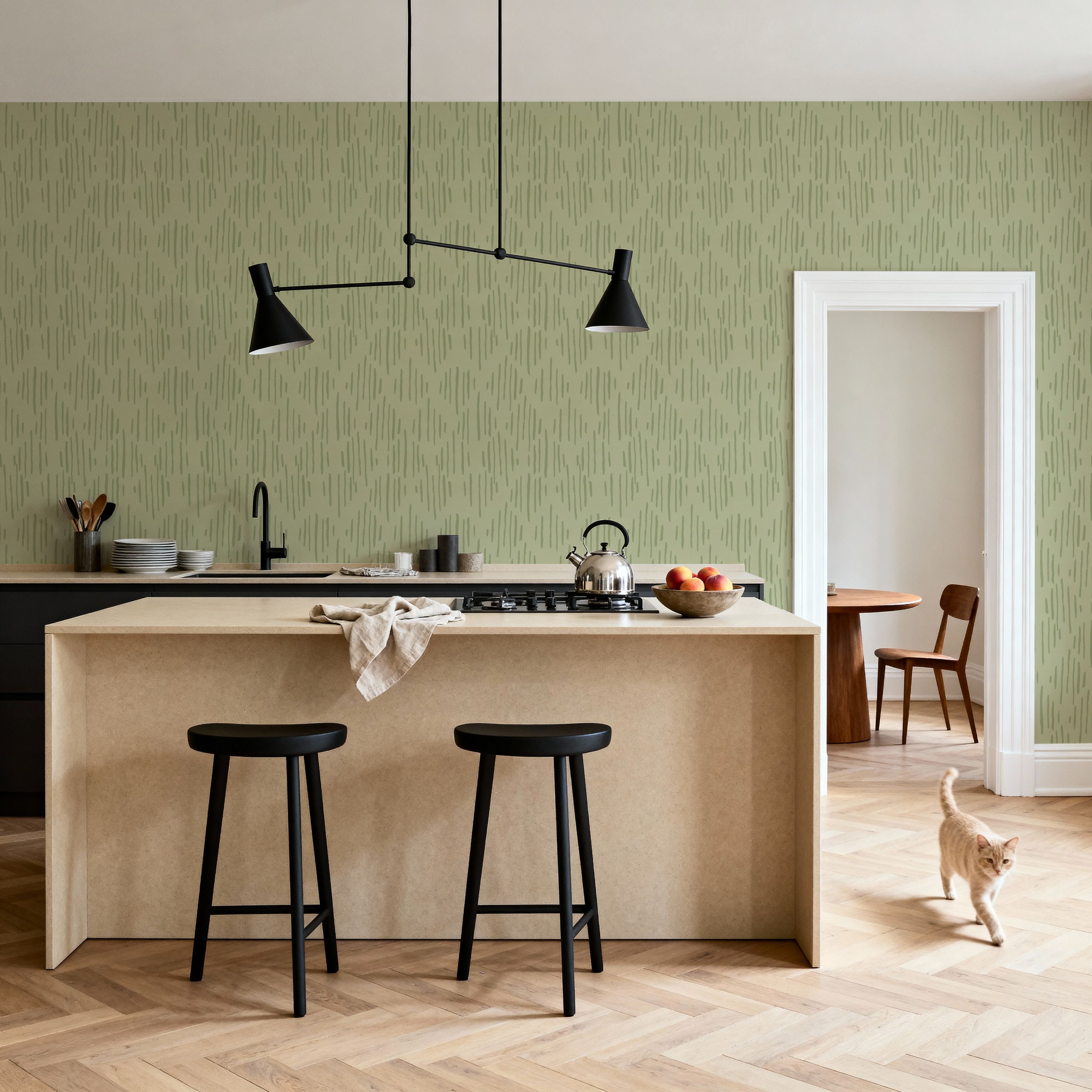 Macrame Lines Green