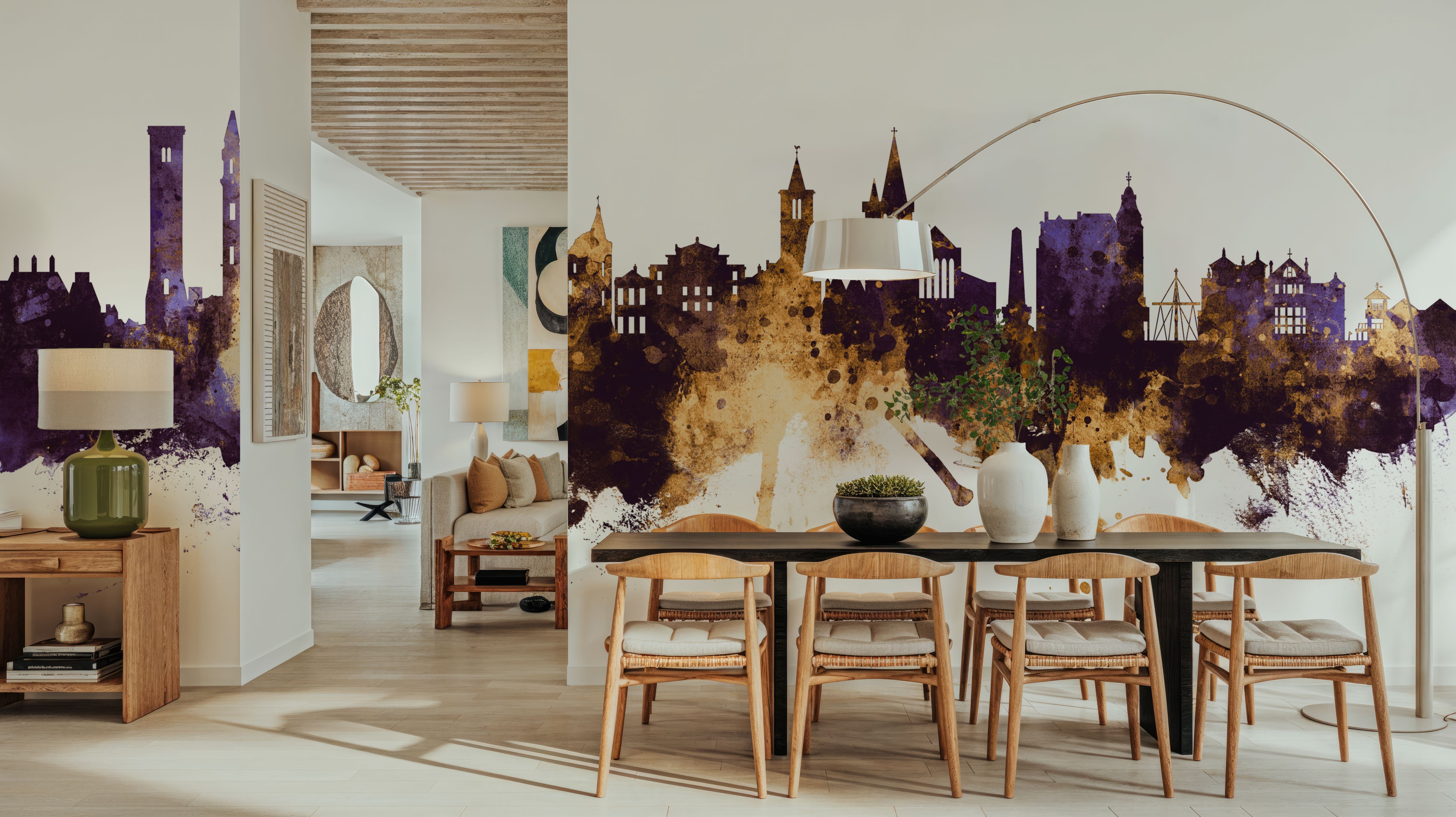 At Andrews Scotland Skyline Purple & Gold