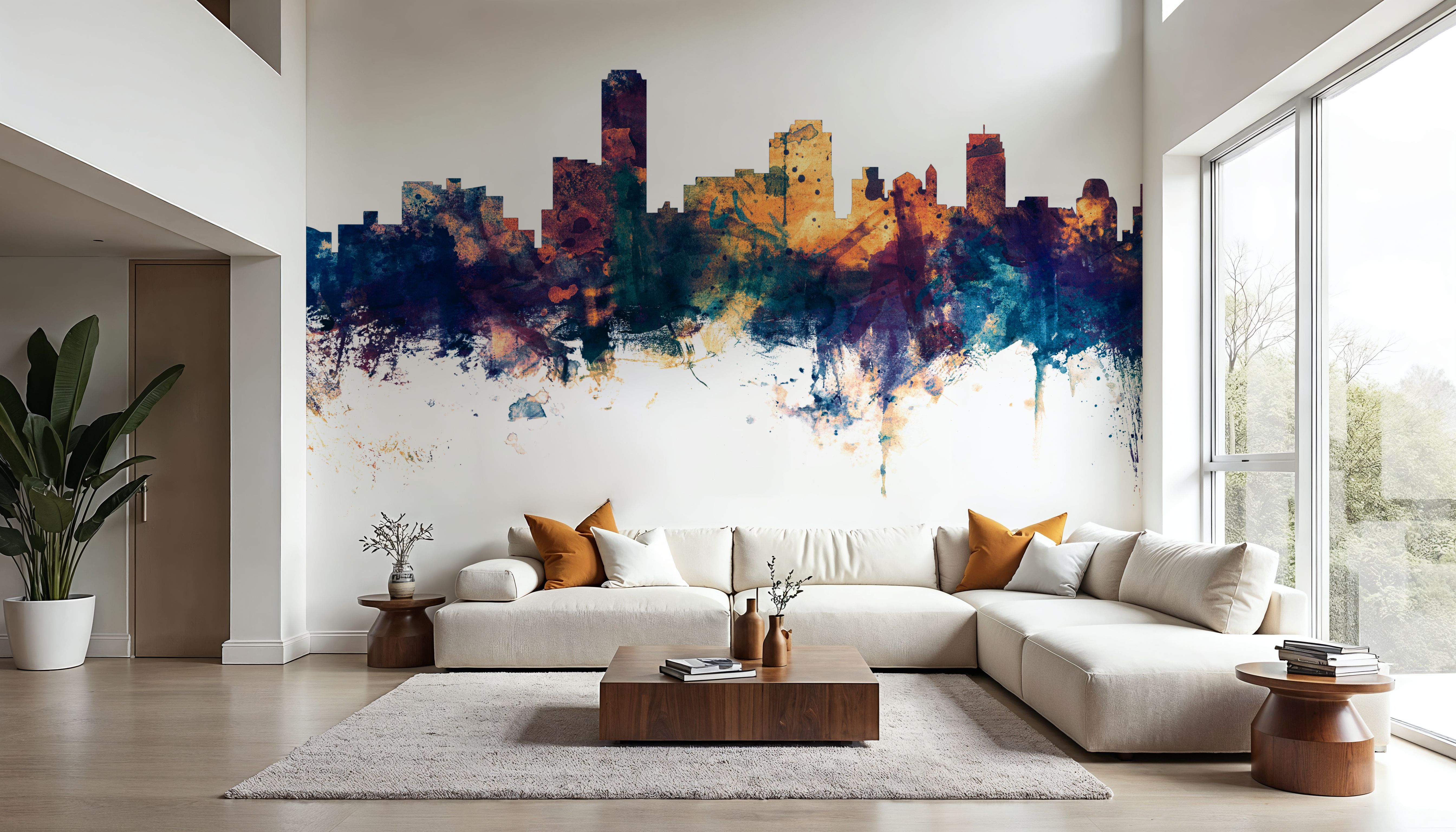 Adelaide Australia Skyline Blue & Bronze