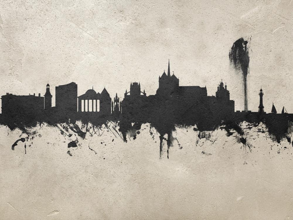Geneva Switzerland Skyline Concrete