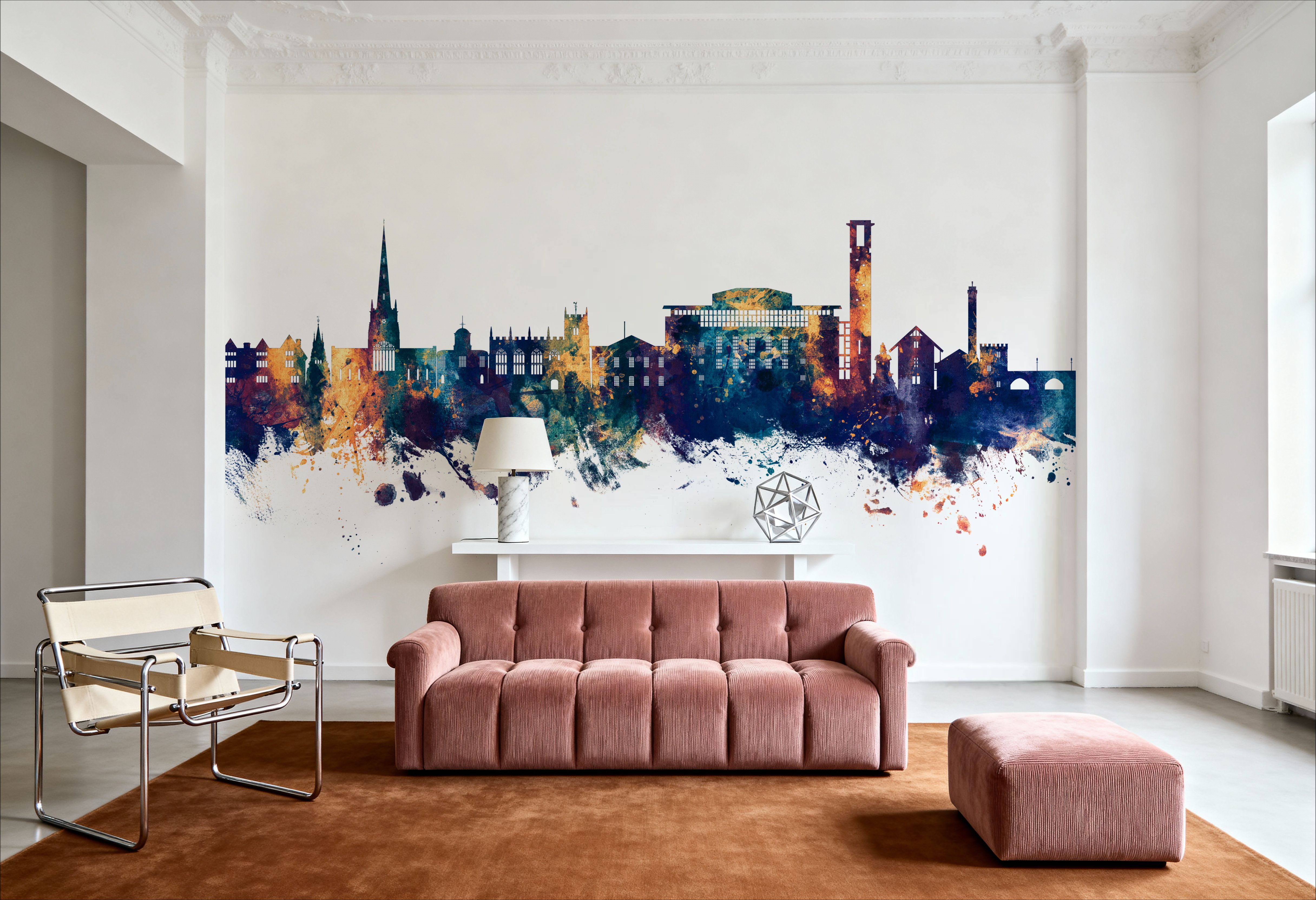 Stratford-upon-Avon England Skyline Blue & Bronze 