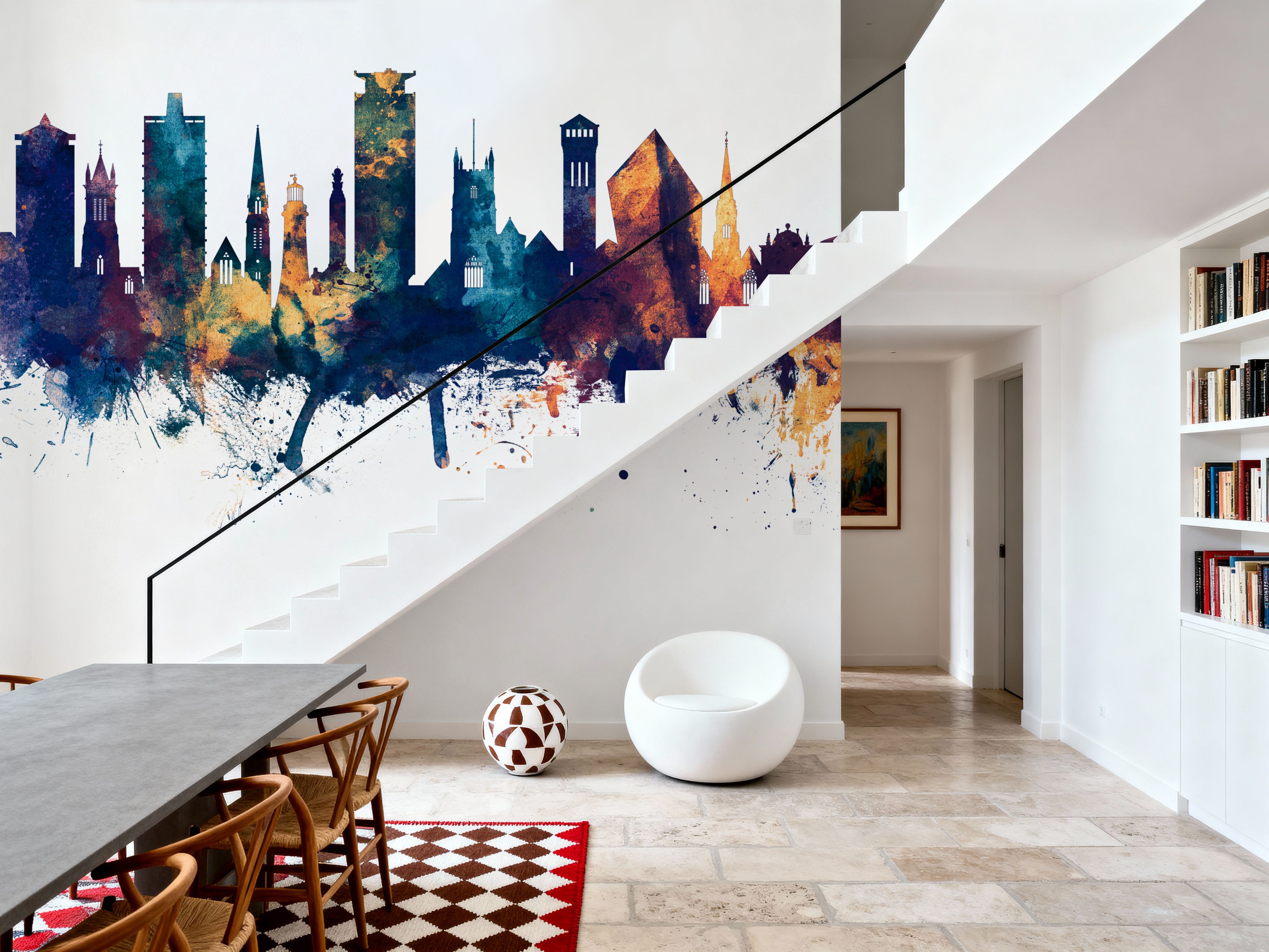 Plymouth England Skyline Blue & Bronze