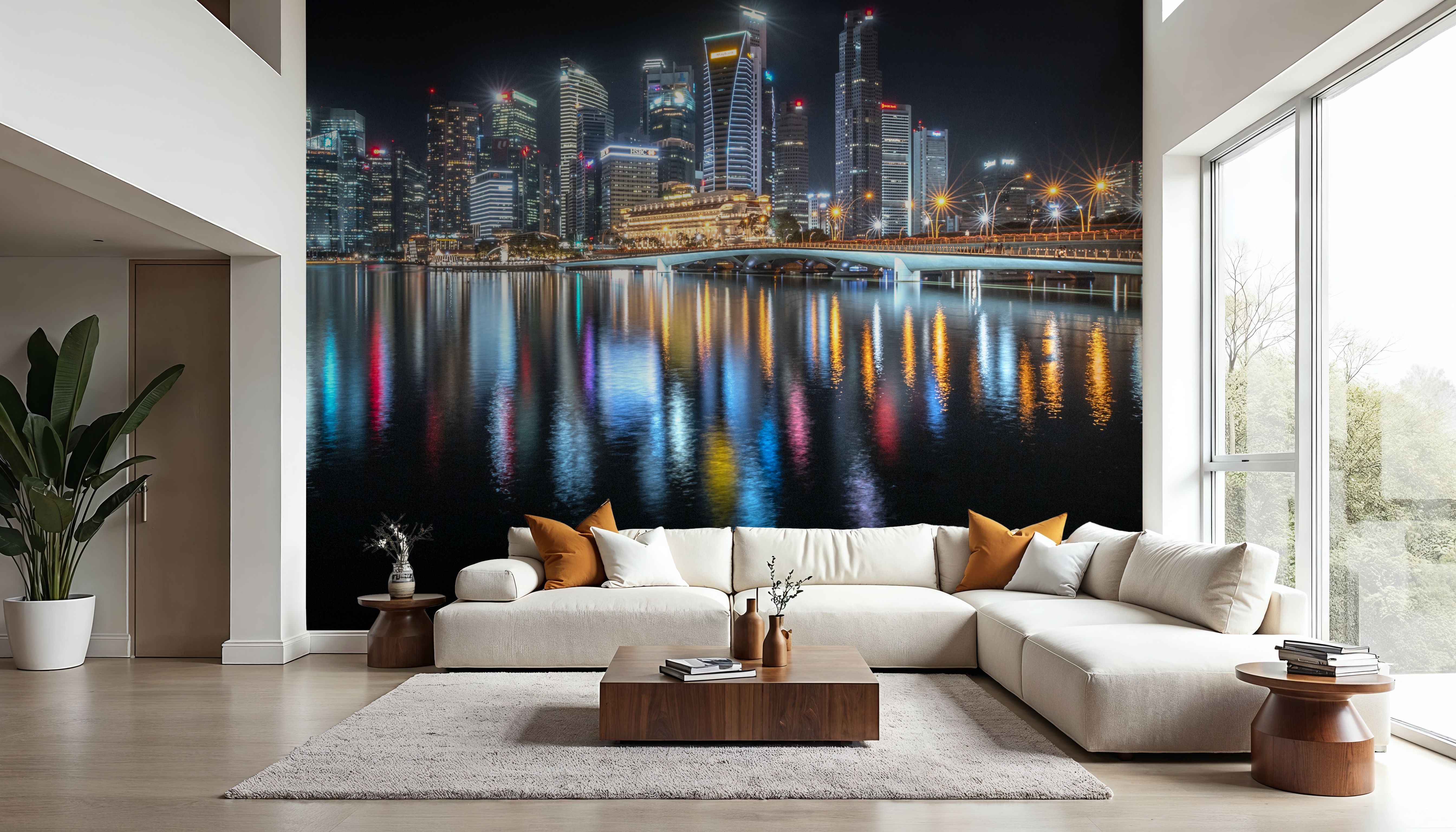 Singapore Night, Wallpaper