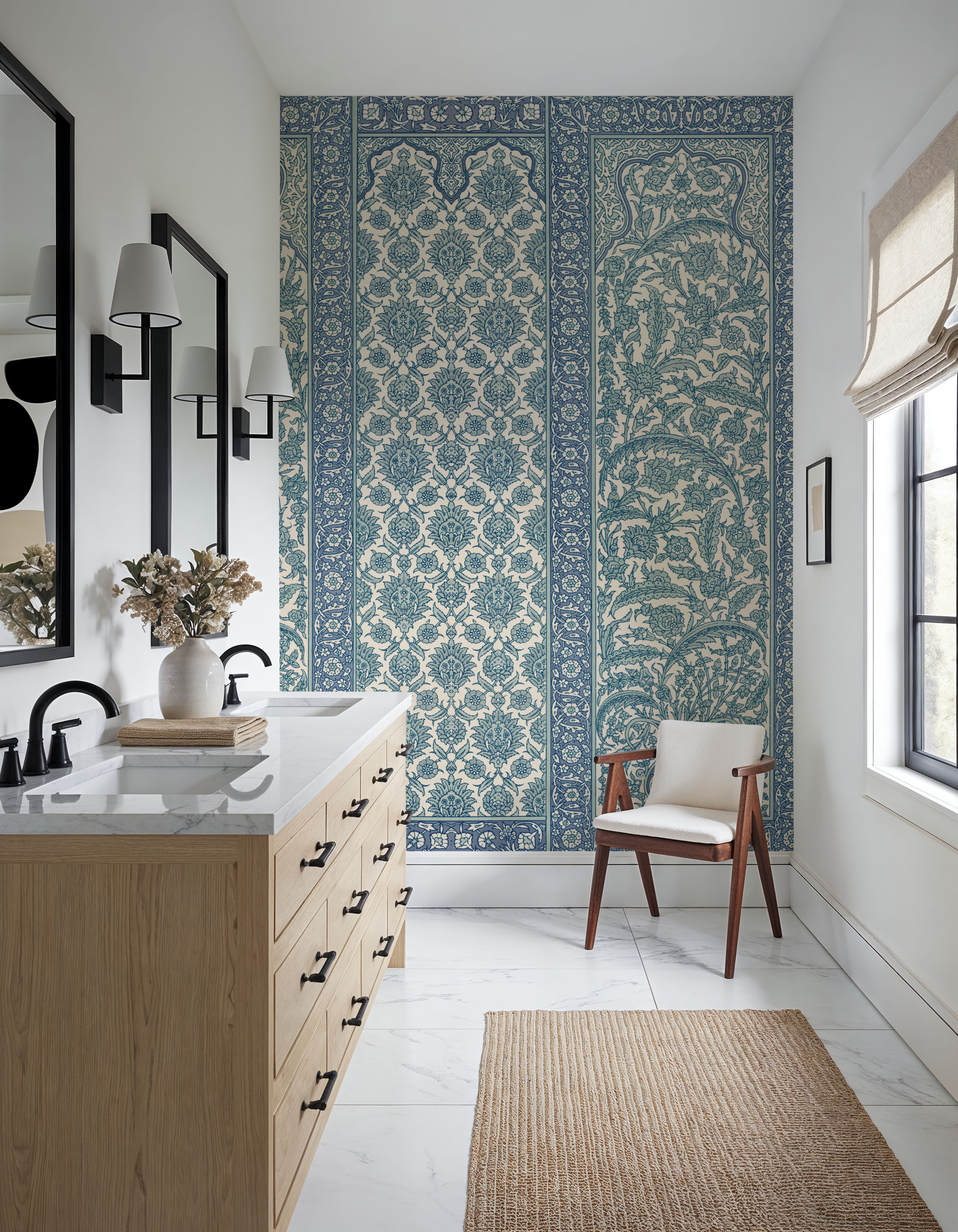 Riad Ornaments, Seafoam