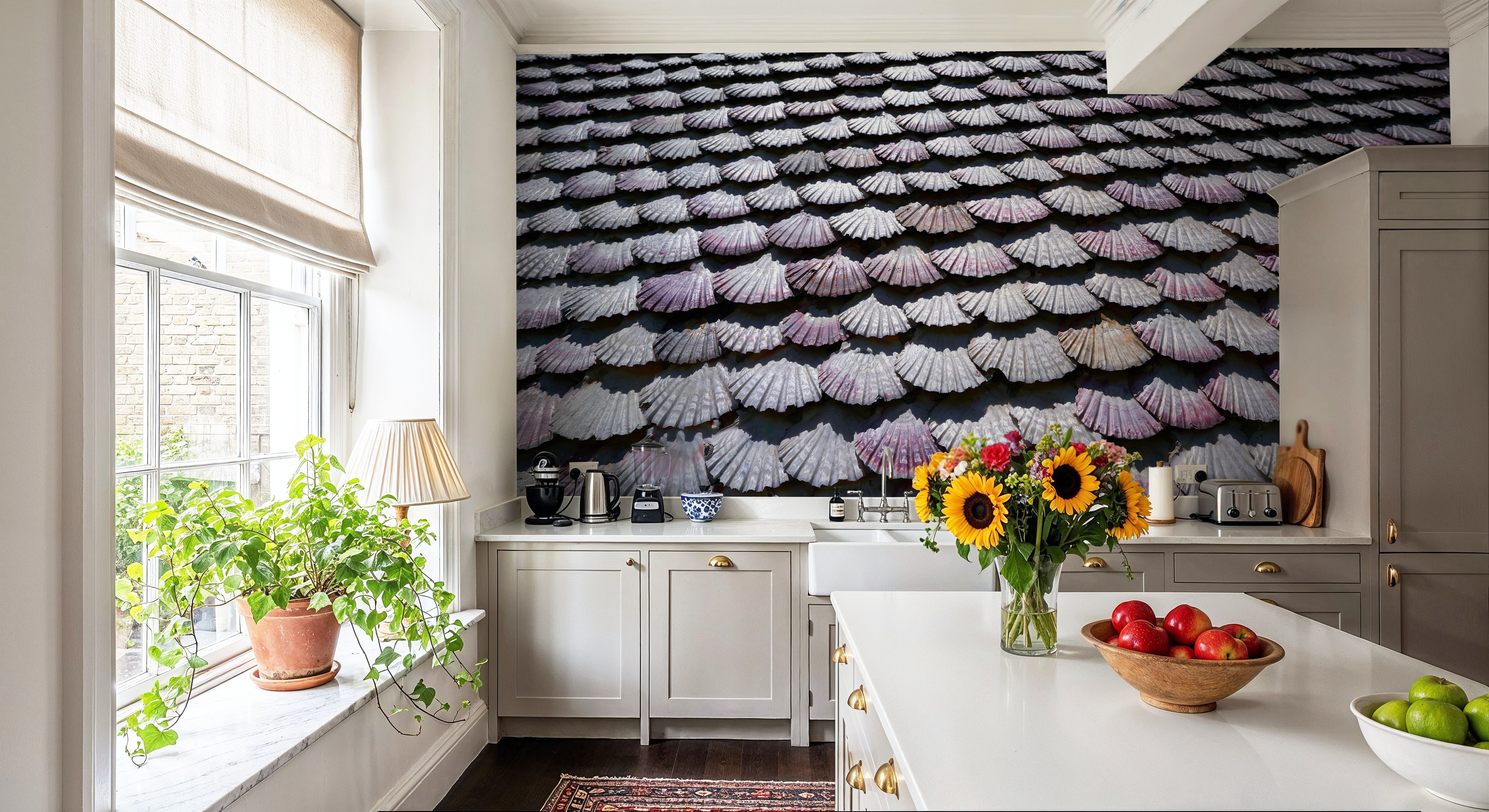 Mauve Seashell Mosaic