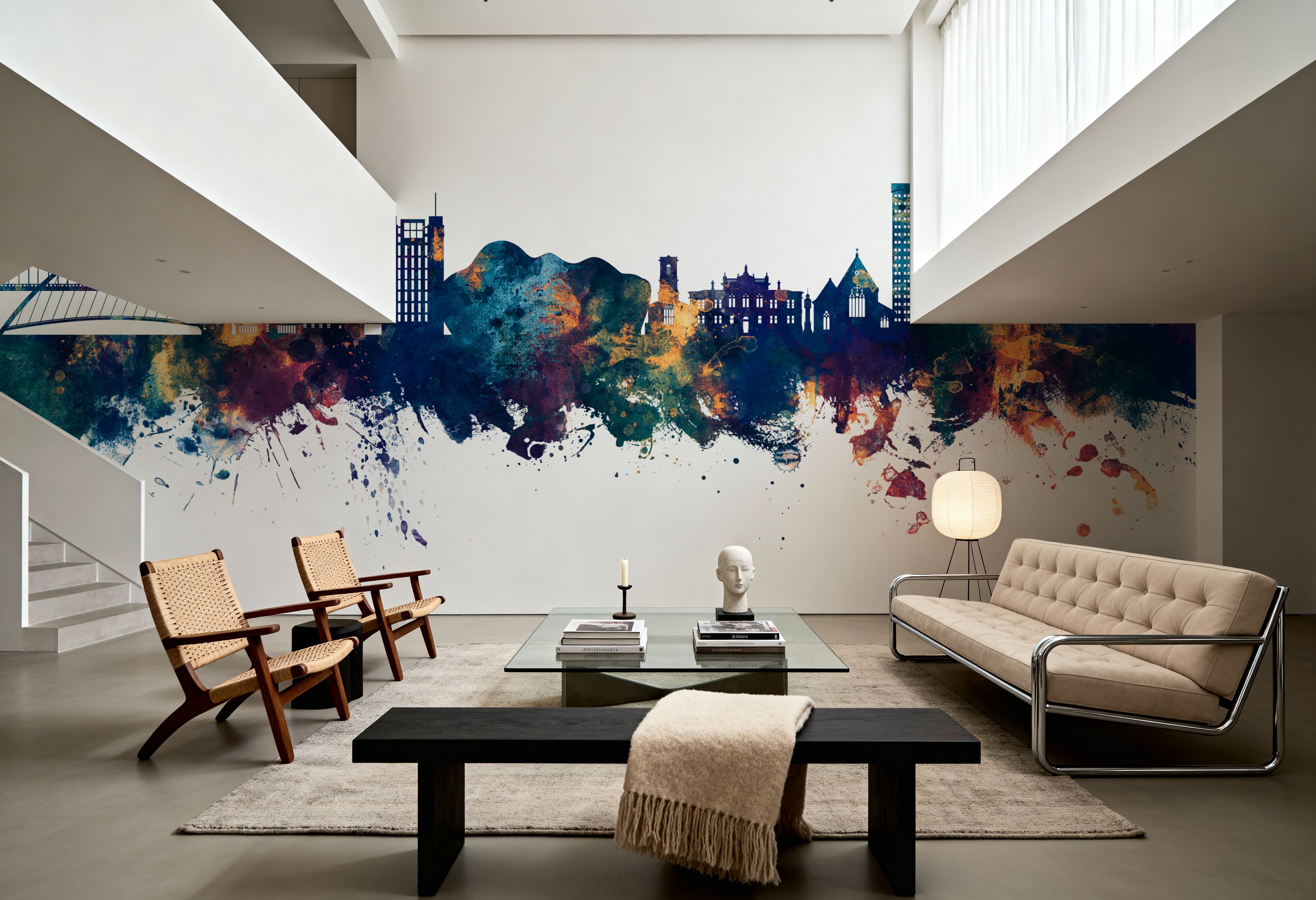 Gateshead England Skyline Blue & Bronze