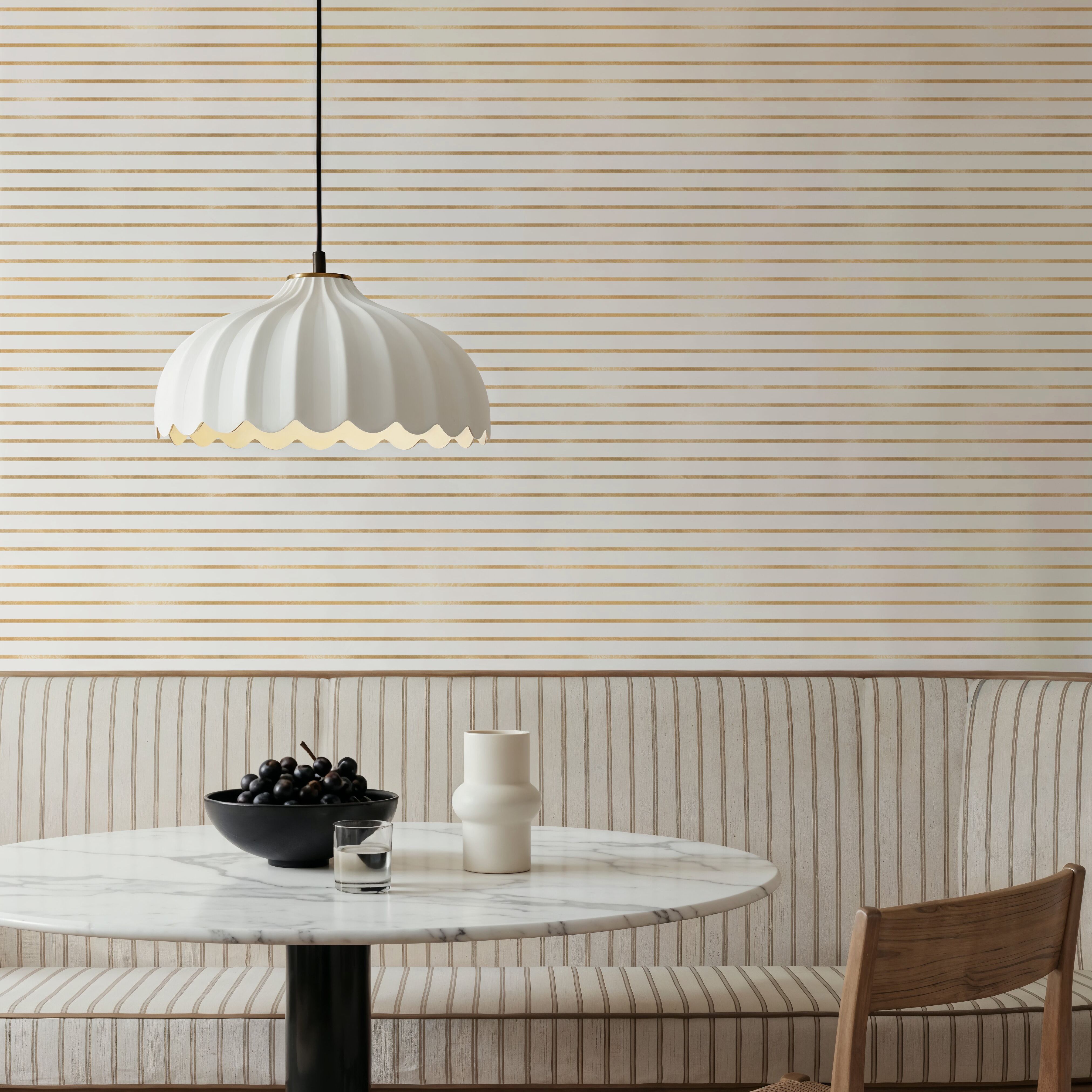 Golden Stripes, Papier peint