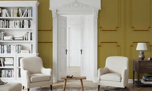 Faux Wall Panel Moulding, Sunflower Yellow
