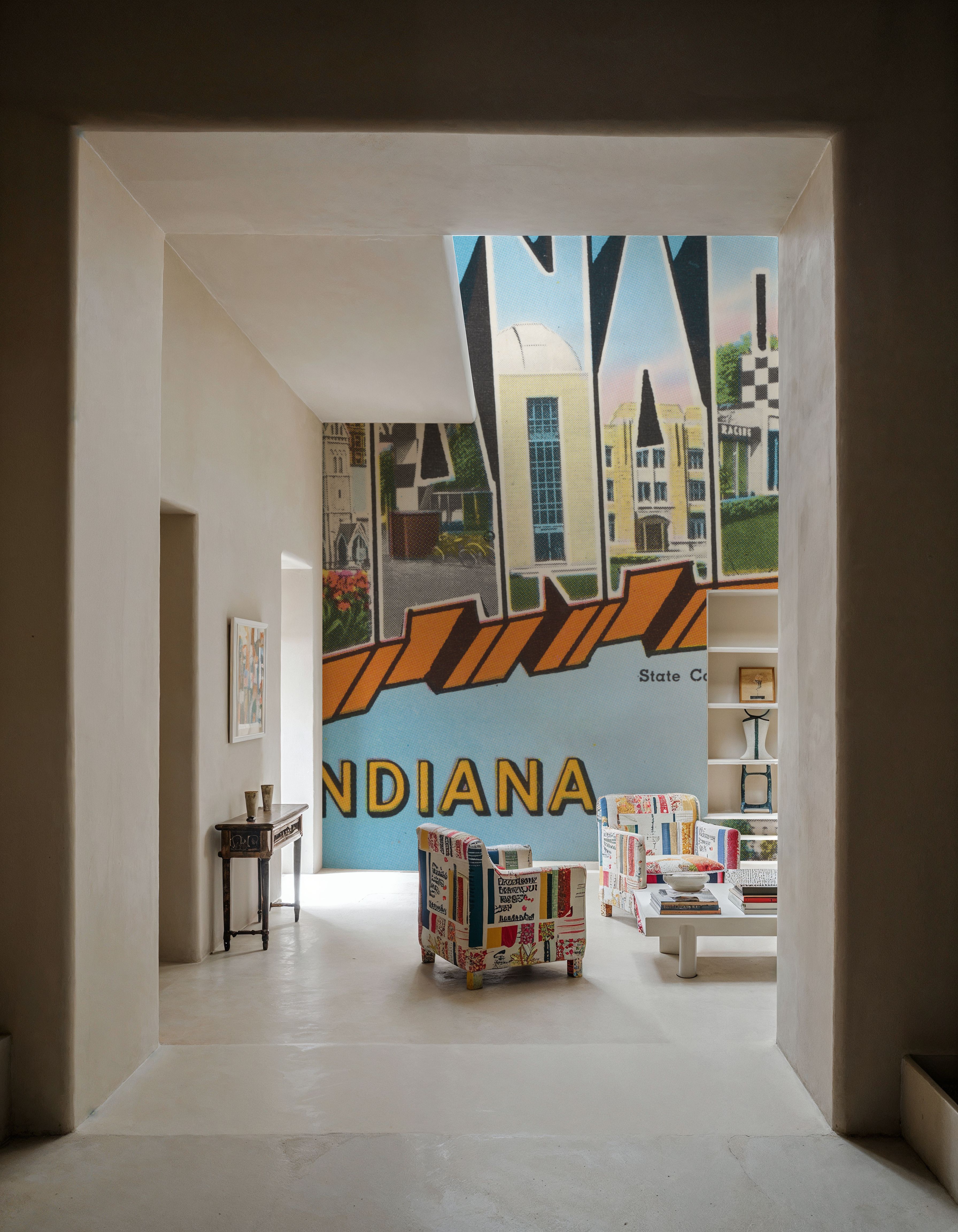 Greetings from Indianapolis - Screenprint Postcard