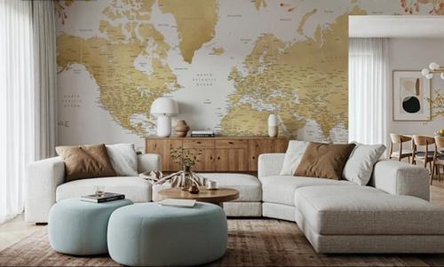 World Map Cities - Blythe