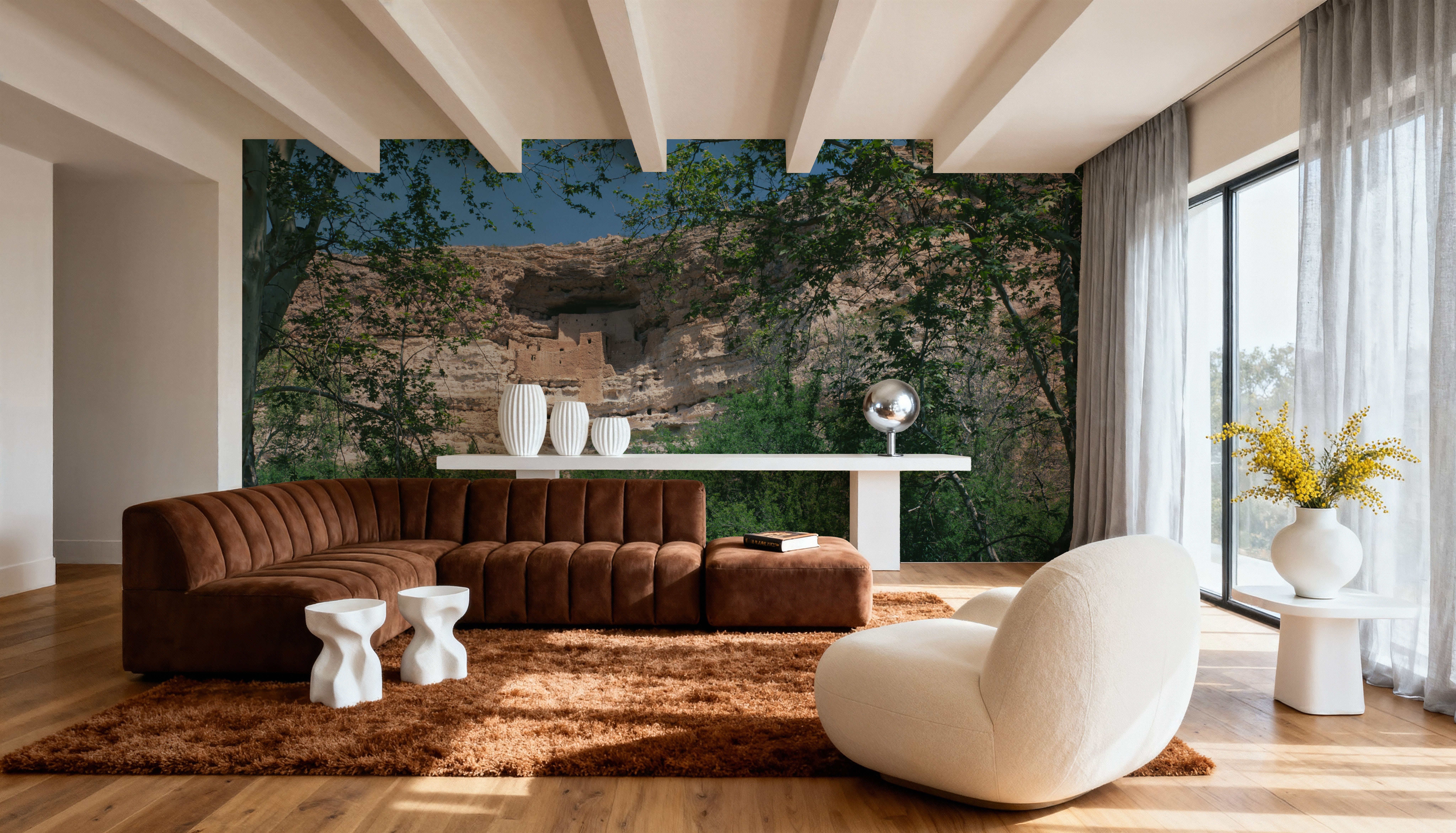 Montezuma Castle, Papel pintado