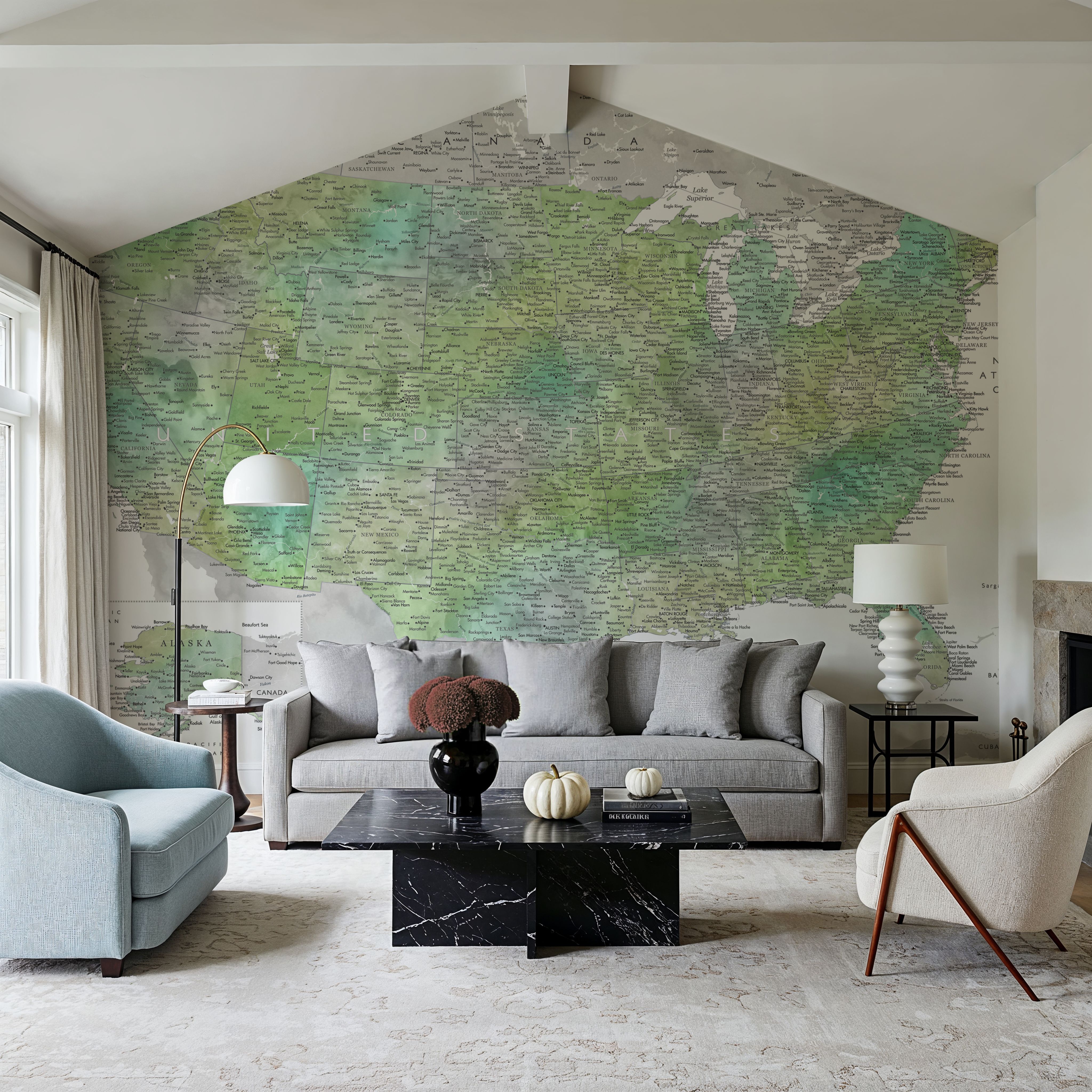 US Map Detailed - Oriole