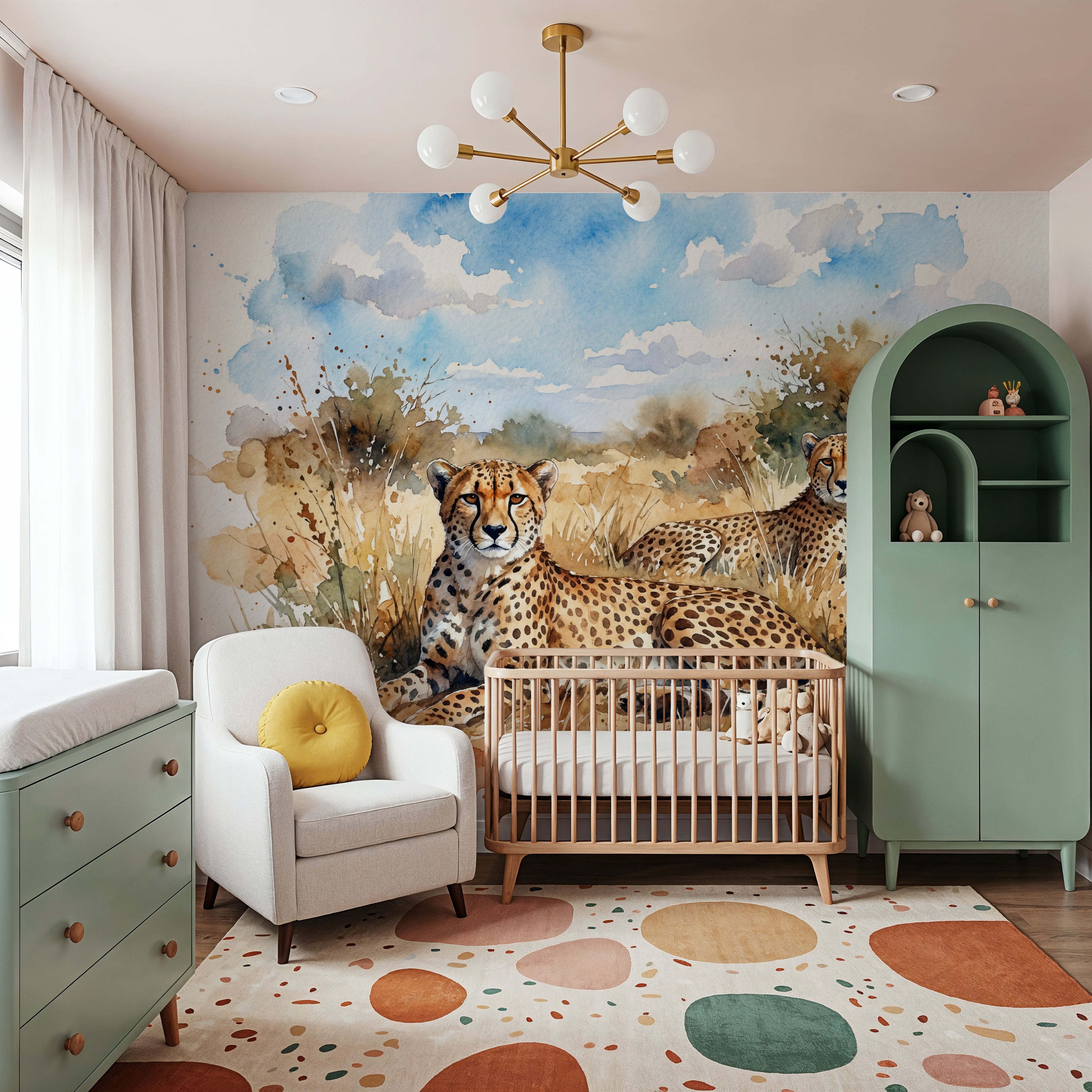 Cheetahs - Watercolor Predators Series