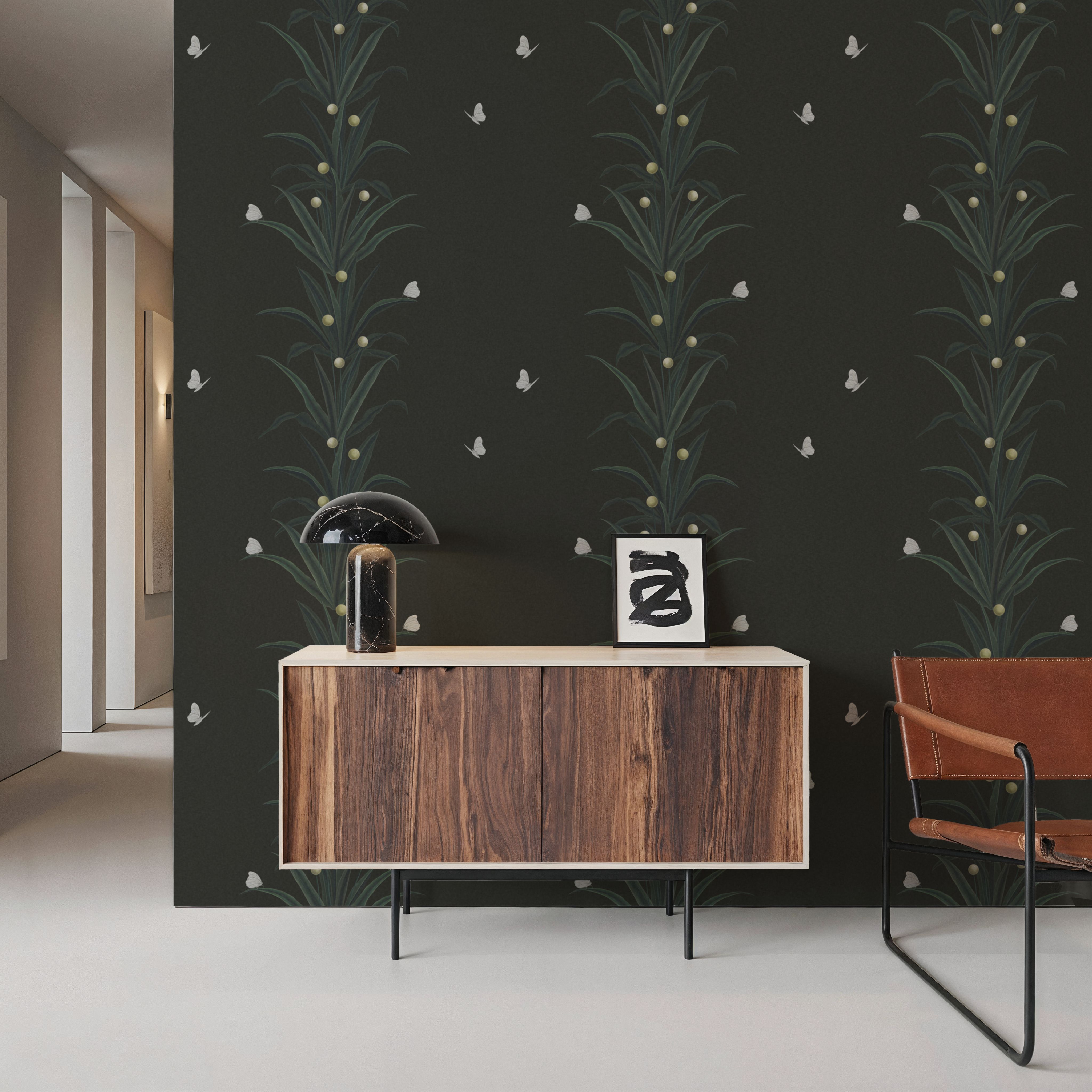 Foliage & Butterflies - Slate