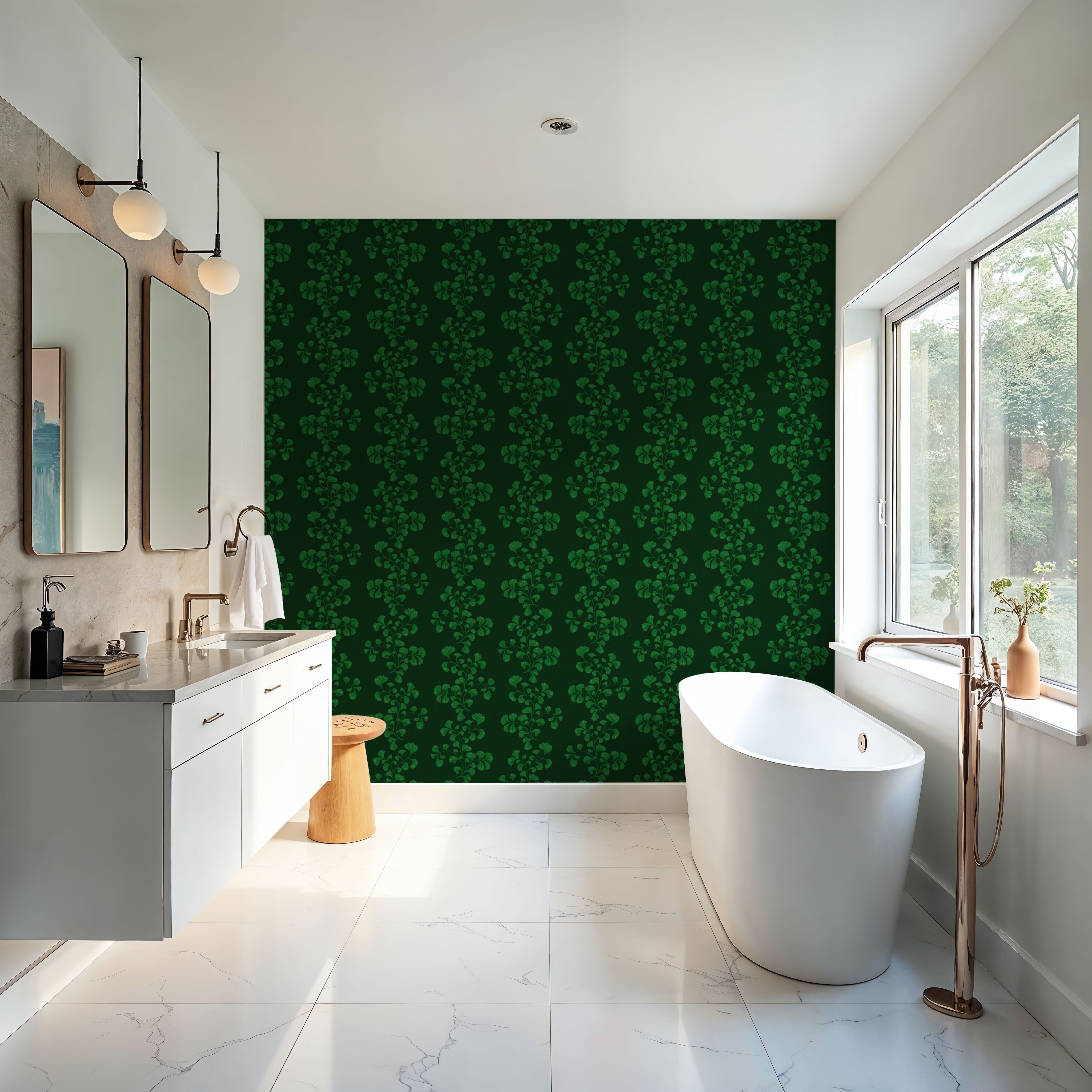Fern Stripes, Chlorophyll Green