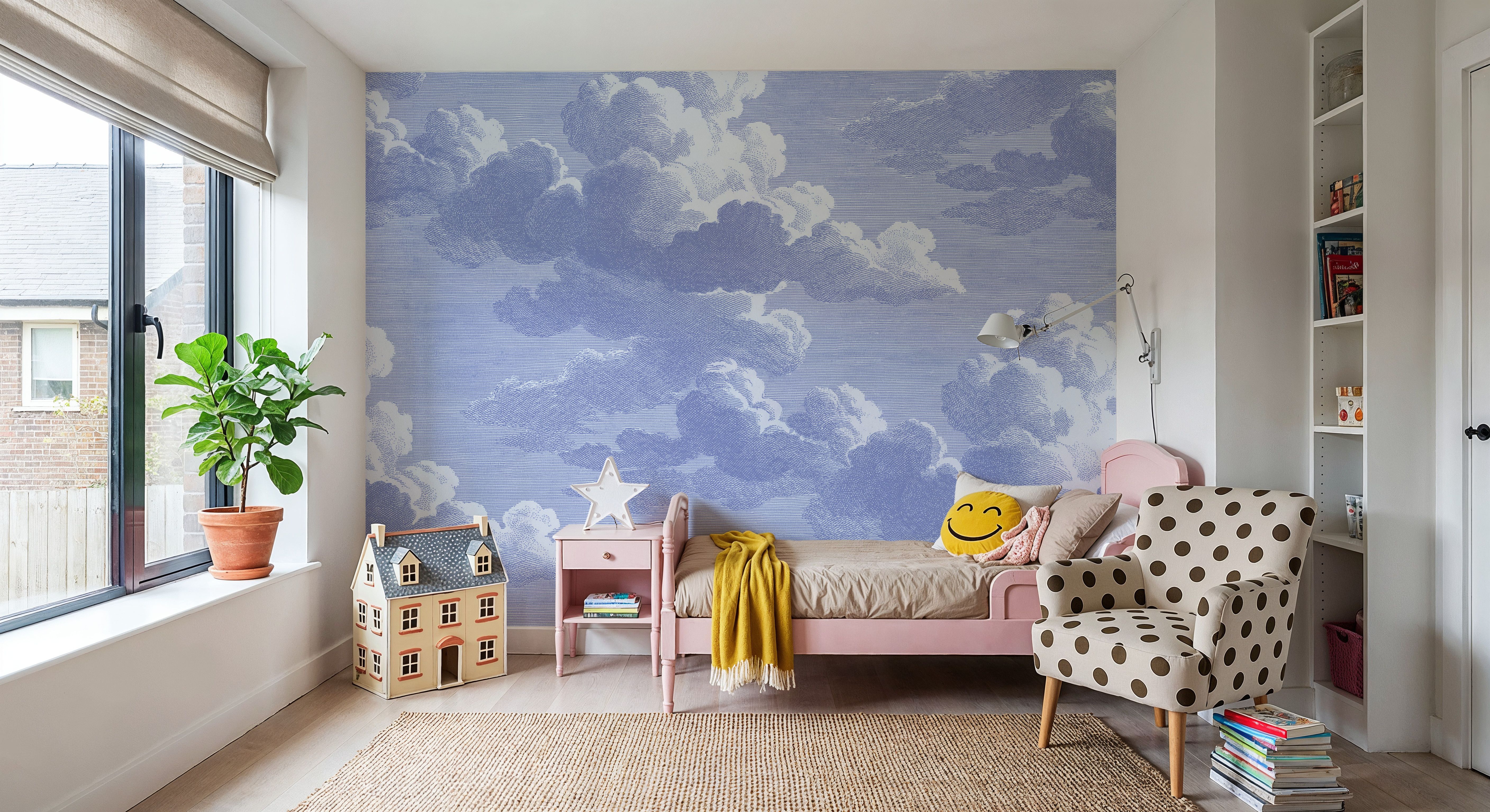 Intaglio Clouds, Periwinkle