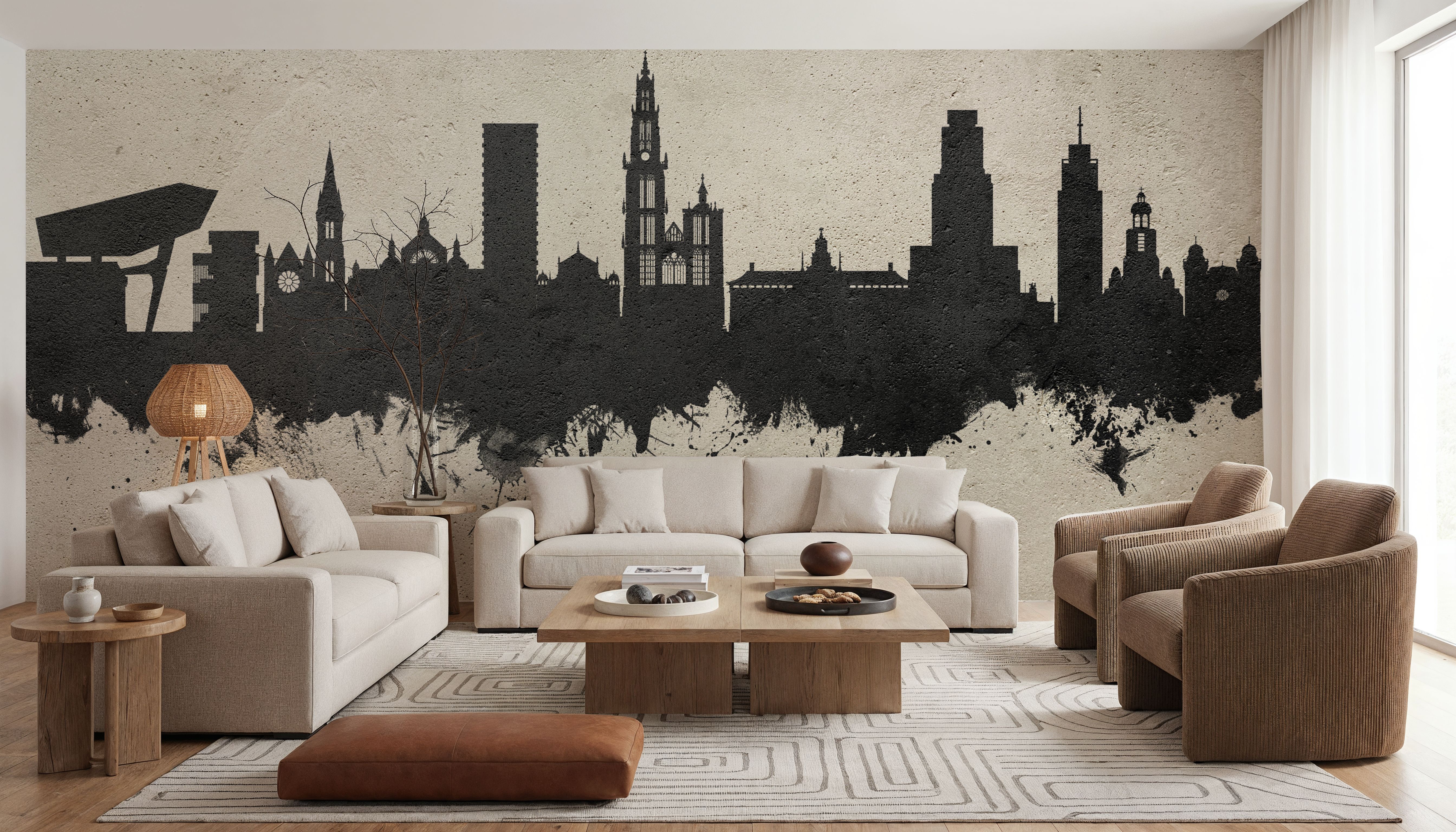 Antwerp Belgium Skyline Concrete