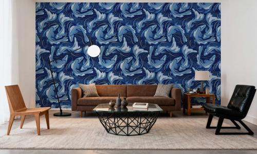 Koi Fish, Denim