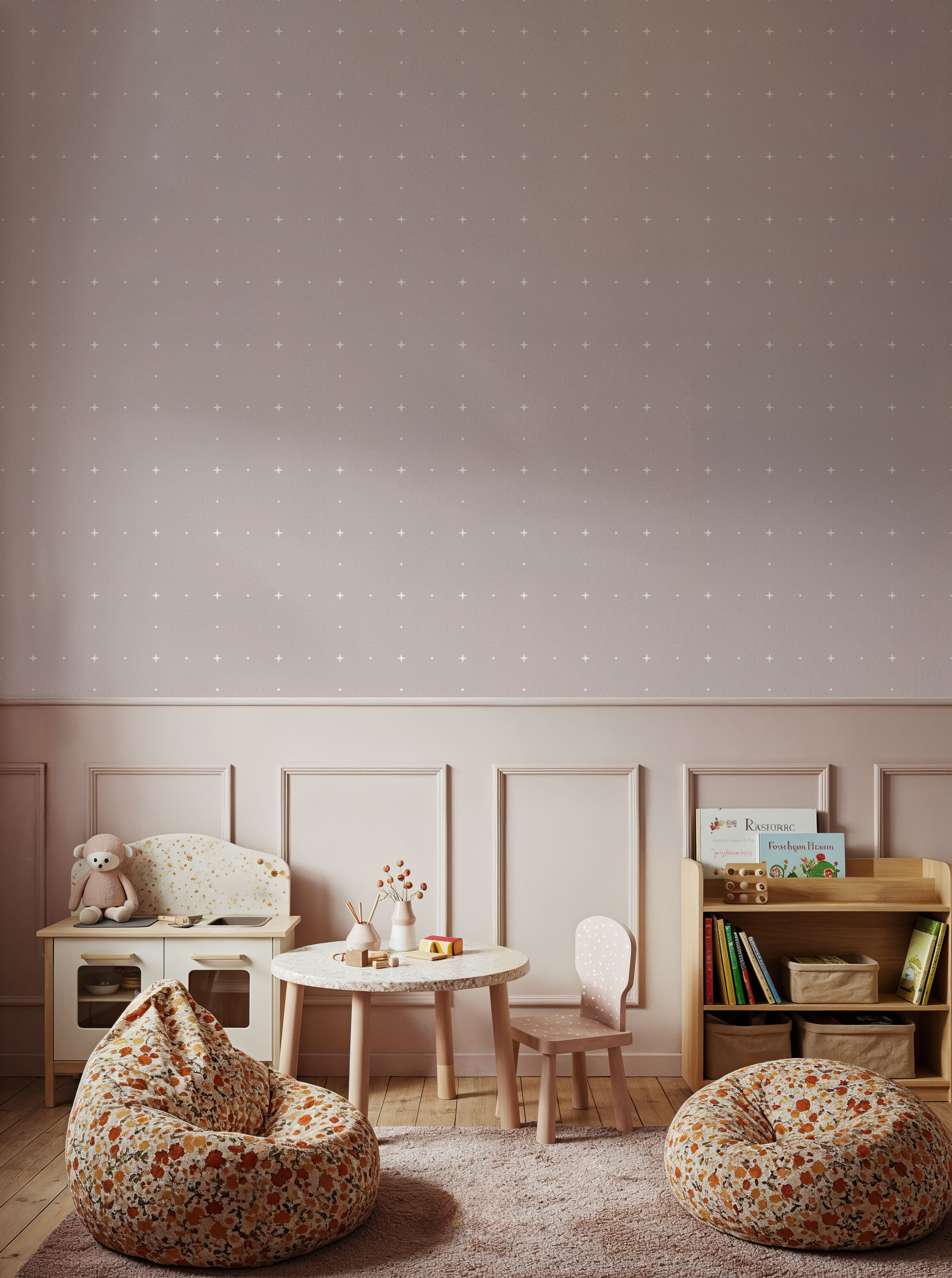 Zelij Stars On Beige