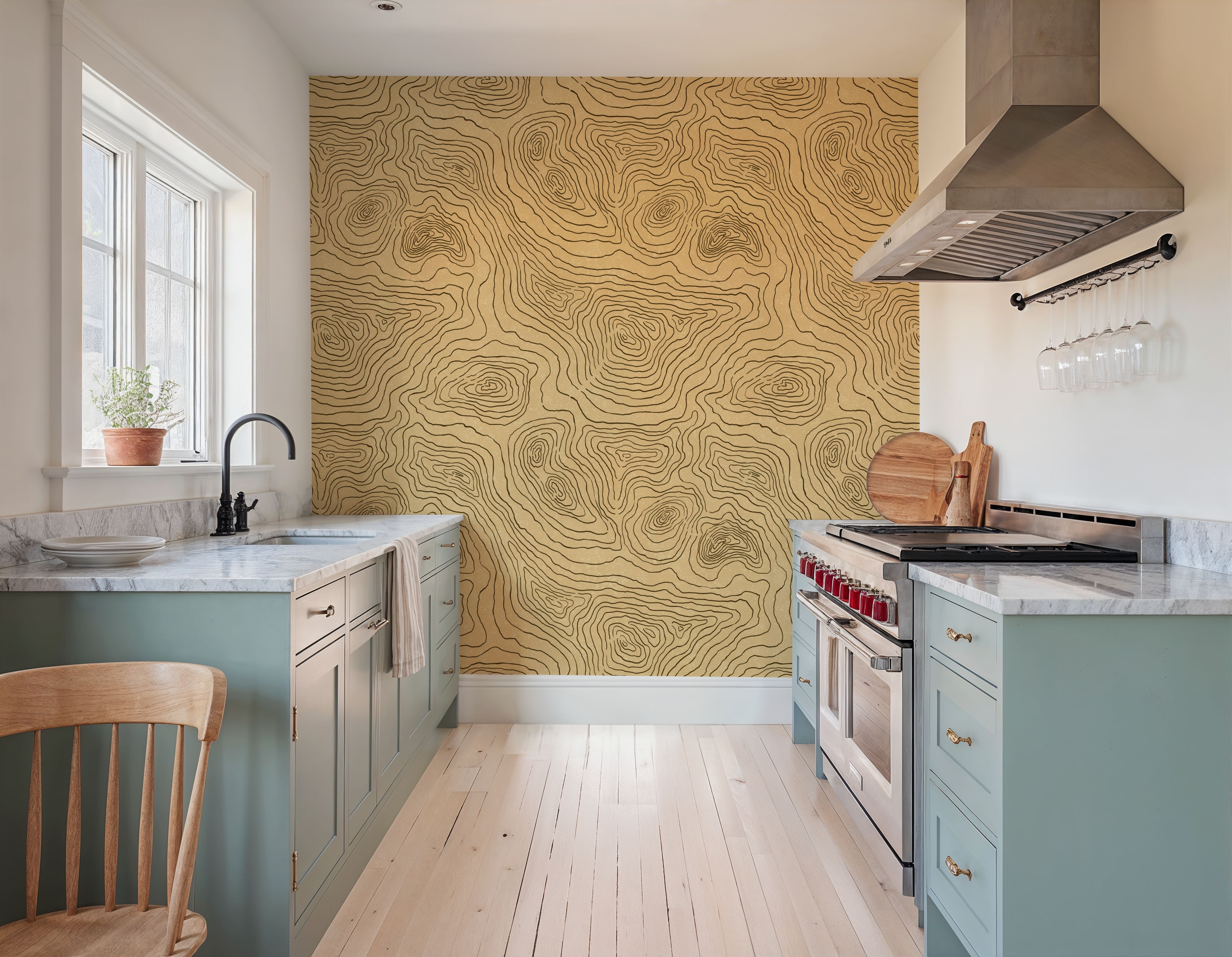 Contours of The Land, Carte da parati