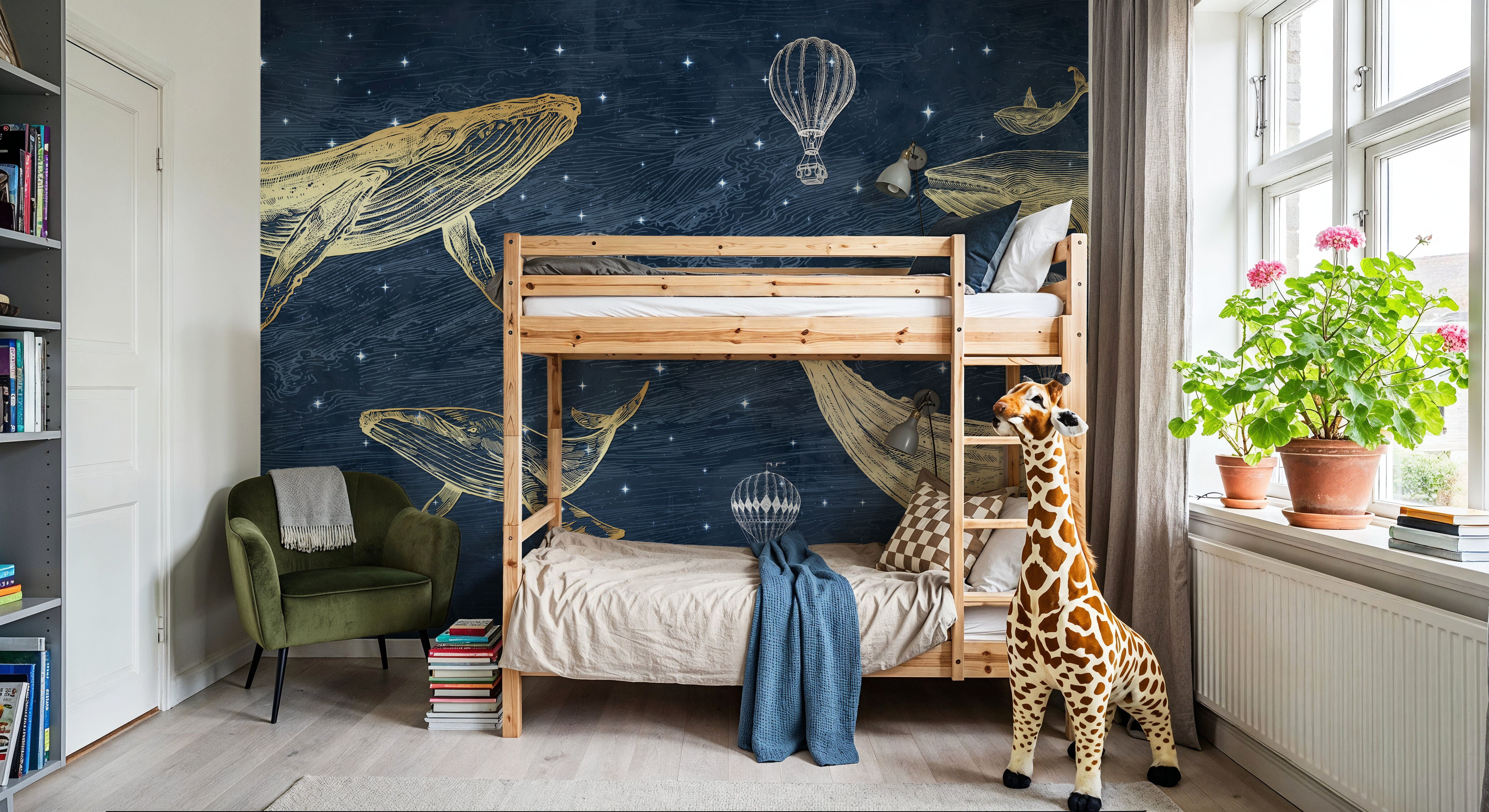 Whales in The Sky with Balloons, Midnight