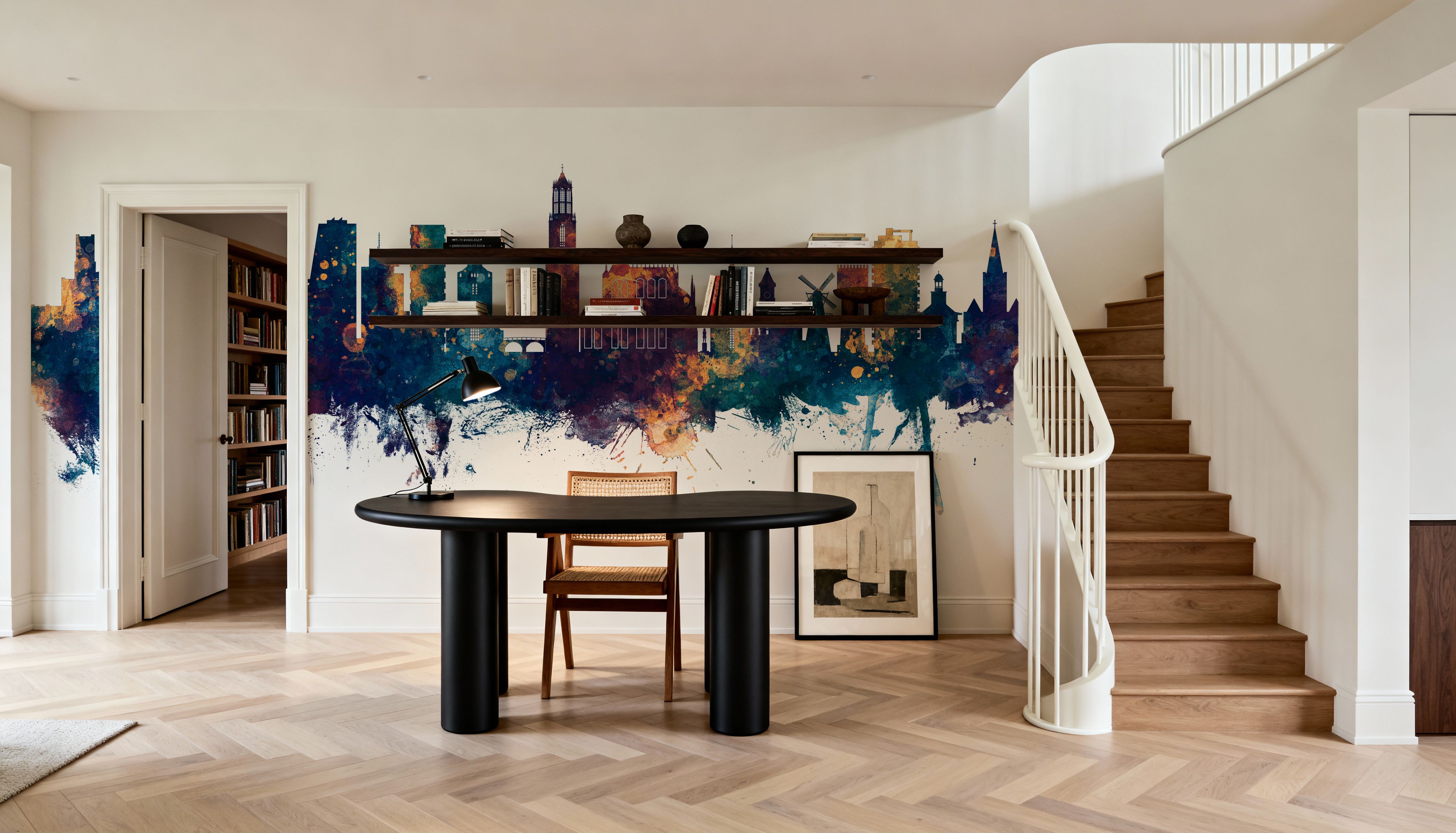 Utrecht The Netherlands Skyline Blue & Bronze