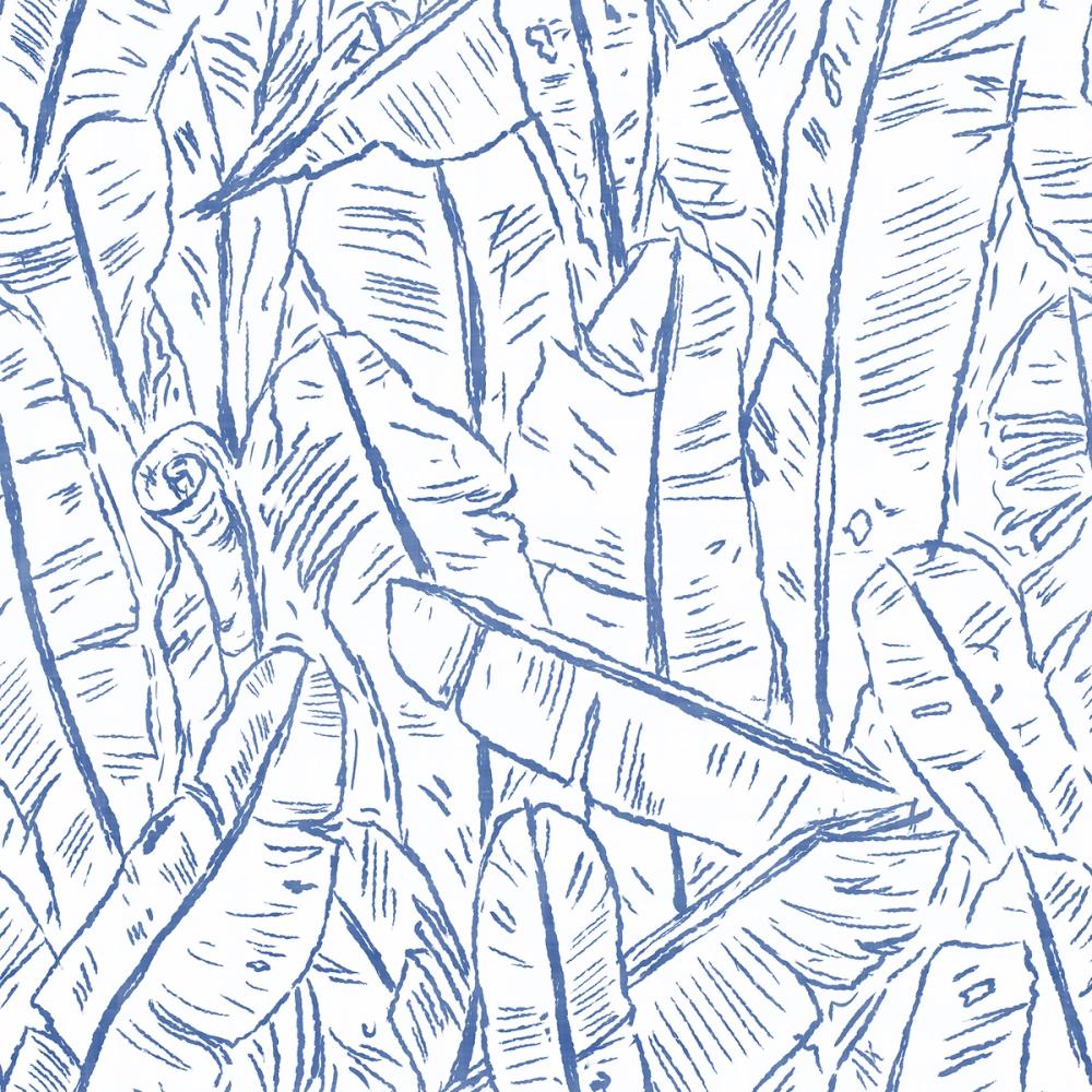 Banana Leaf Camo, Indigo