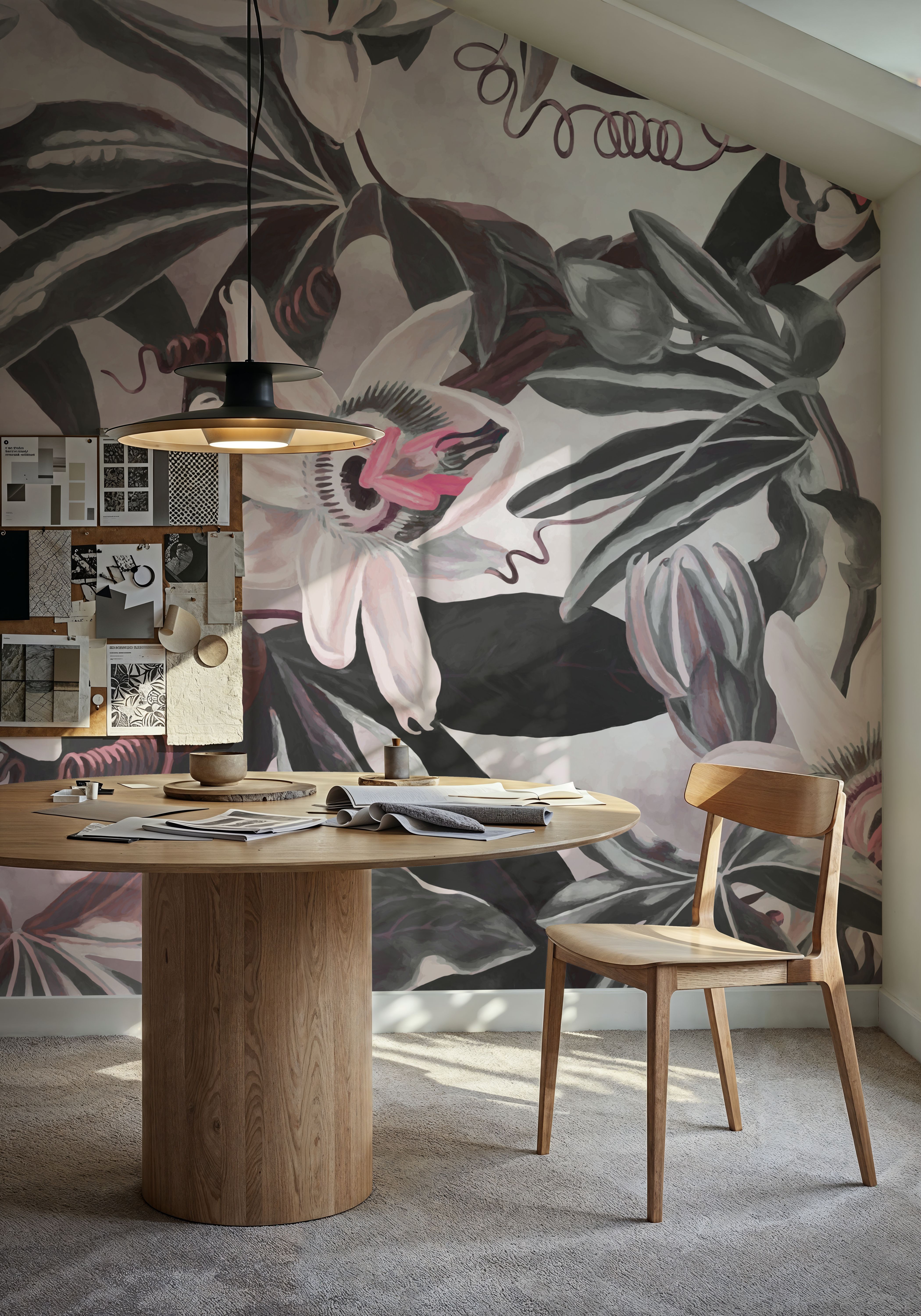 White Passiflora Light Red